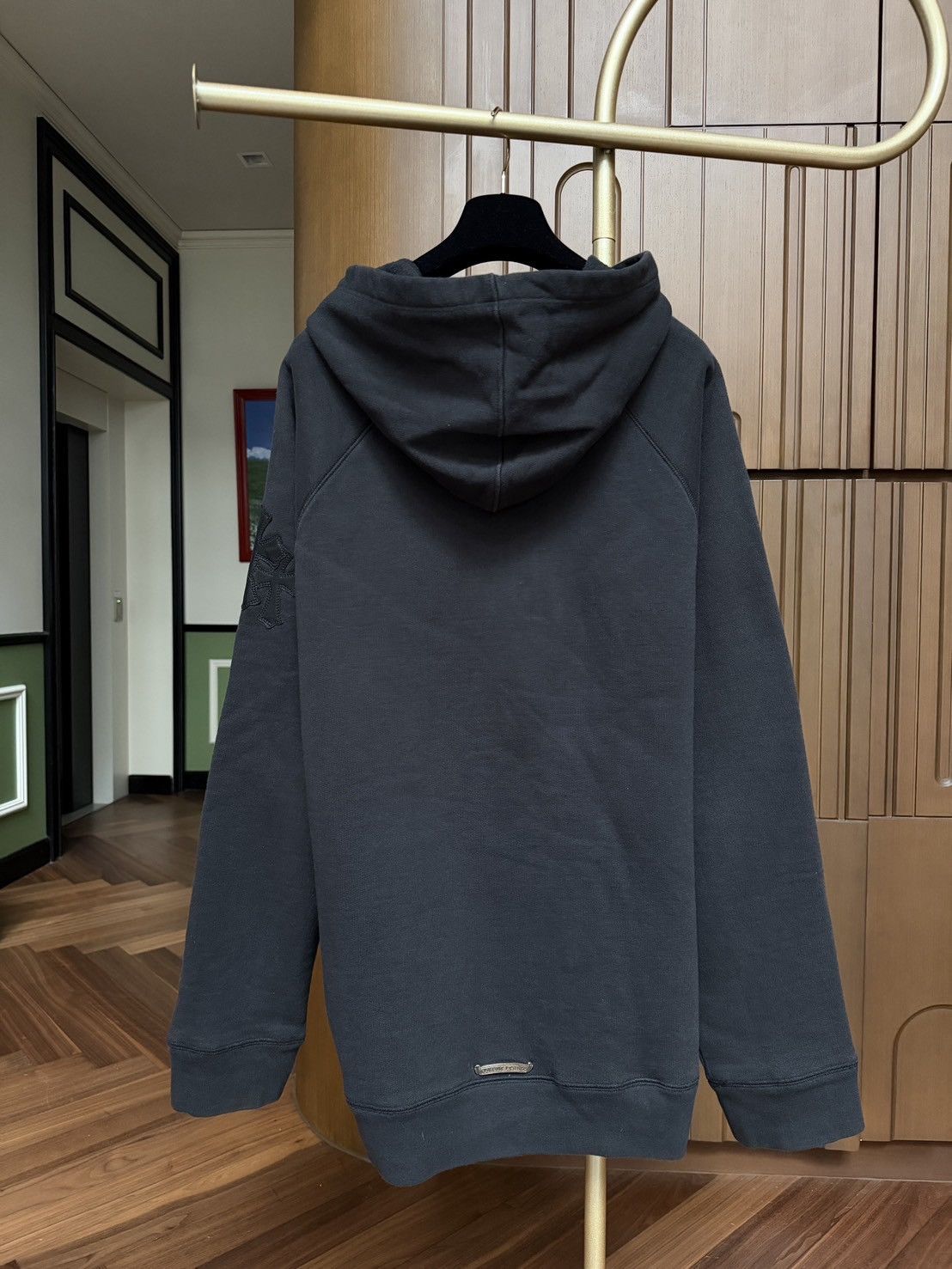Chrome Hearts Chrome Hearts Triple Cross Leather Patch Pullover Hoodie Size US L / EU 52-54 / 3 - 4 Thumbnail