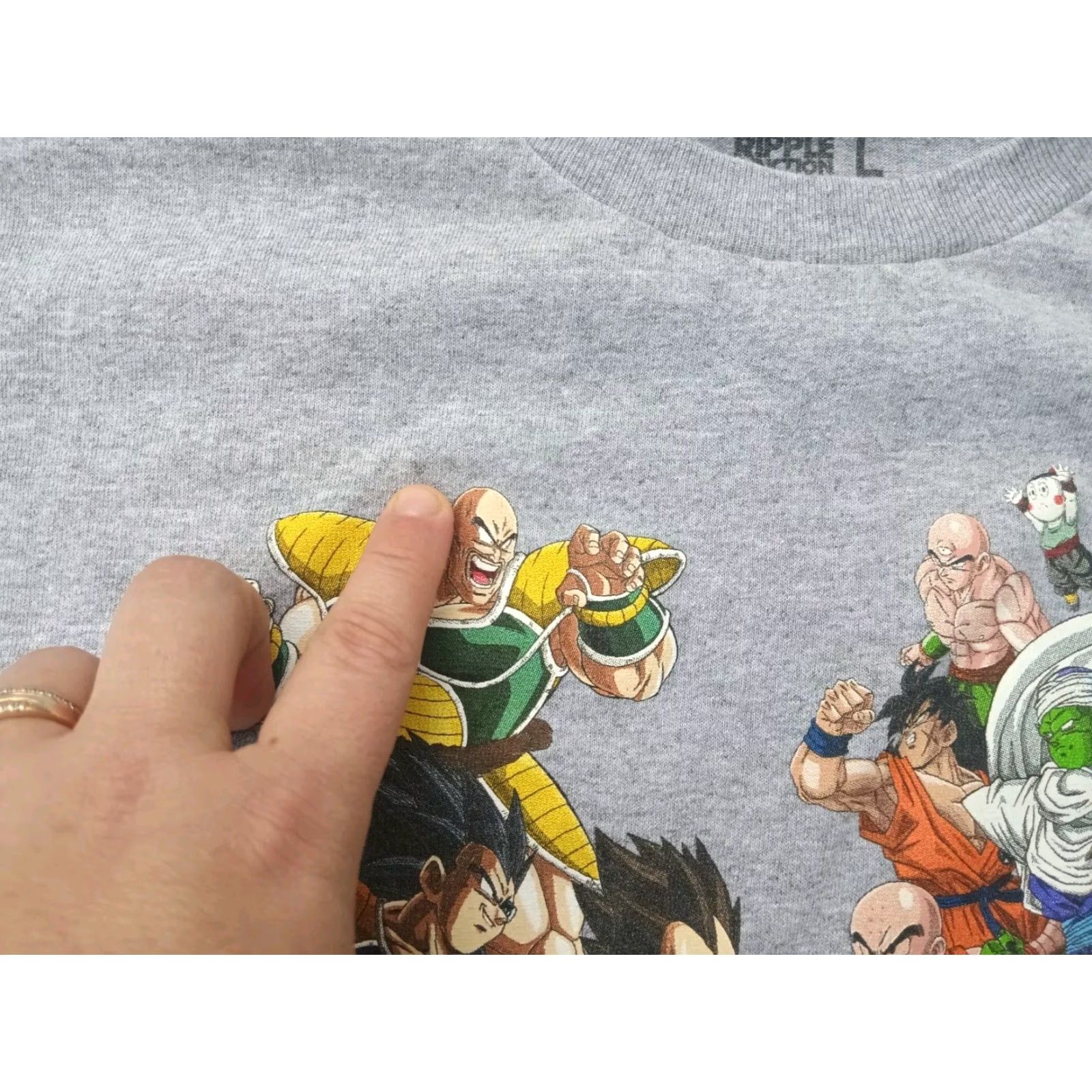 Ripple Junction **Ripple Junction Y2K Style Large Gray Goku T-Shirt** User: Ripple Junction Y2K Style Large Gray Goku T-Shirt Size US L / EU 52-54 / 3 - 5 Thumbnail