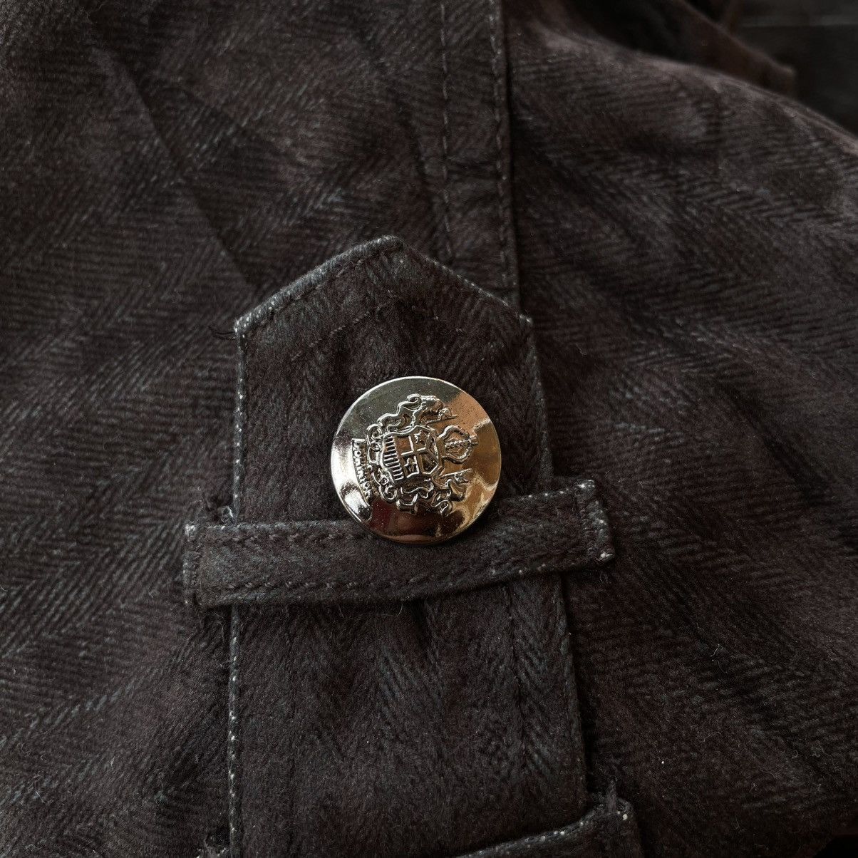 If Six Was Nine 🇯🇵 ROUSHATTE BUTTON UP FULL ZIP CORDUROY PUNK GOTHIC JACKET Size US L / EU 52-54 / 3 - 16 Thumbnail