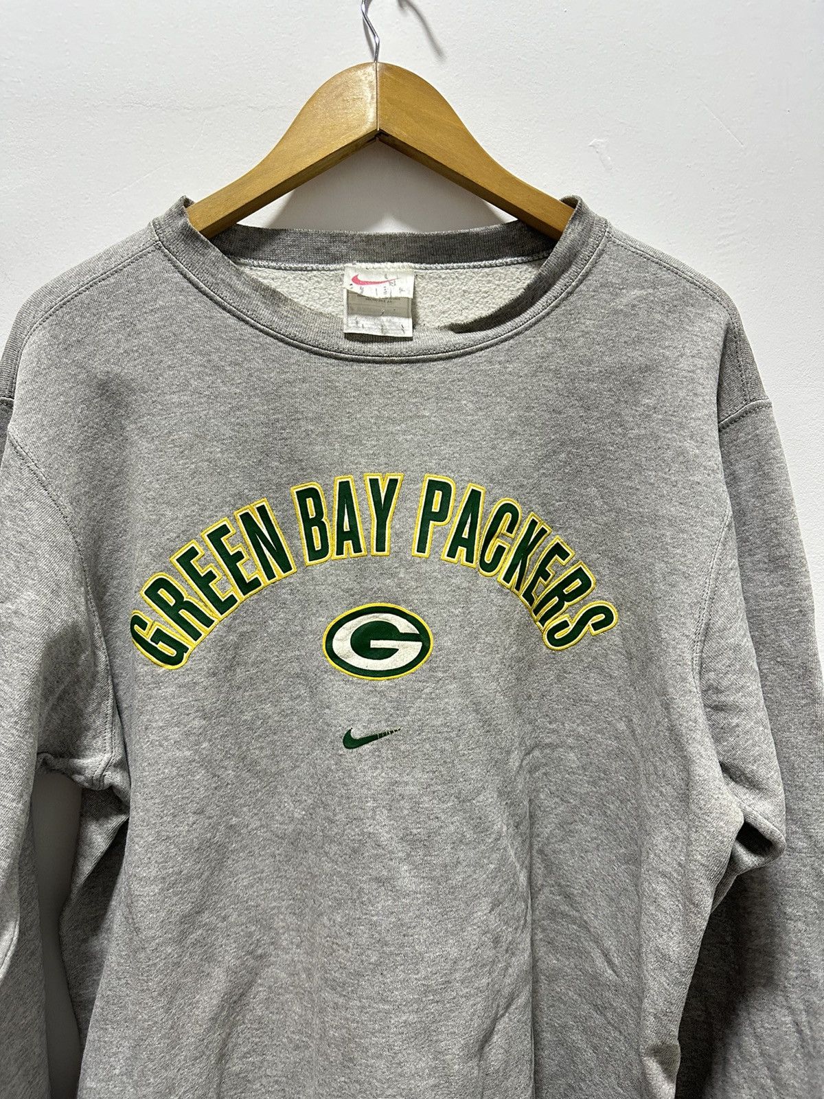 NFL × Nike × Vintage Vintage 90’s Nike Green Bay Packers Sweatshirt NFL Team Size US L / EU 52-54 / 3 - 3 Thumbnail