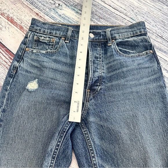 Gap GAP Cheeky Straight High Rise Classic Blue Jeans Women’s 27 Size 27" / US 4 / IT 40 - 7 Thumbnail