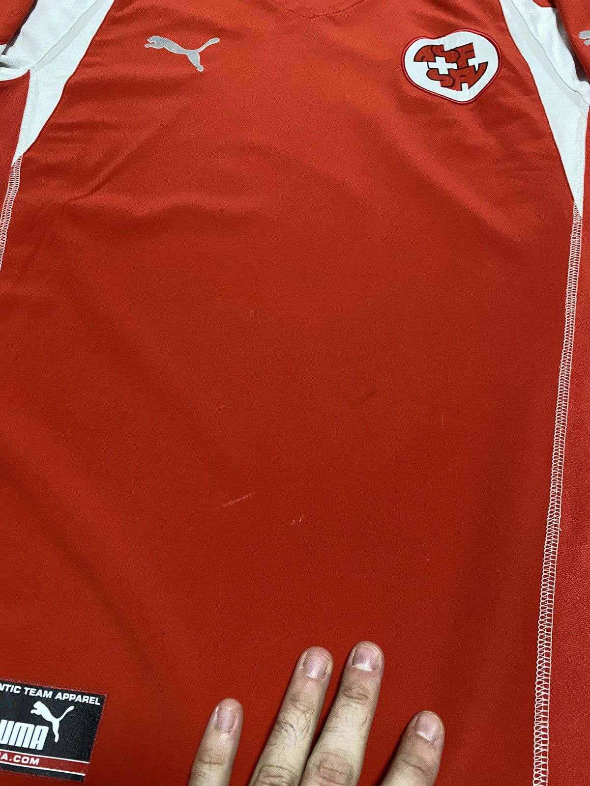 Puma Vintage 2003/2004 Switzerland Football Shirt Puma - Size L Size US L / EU 52-54 / 3 - 6 Thumbnail