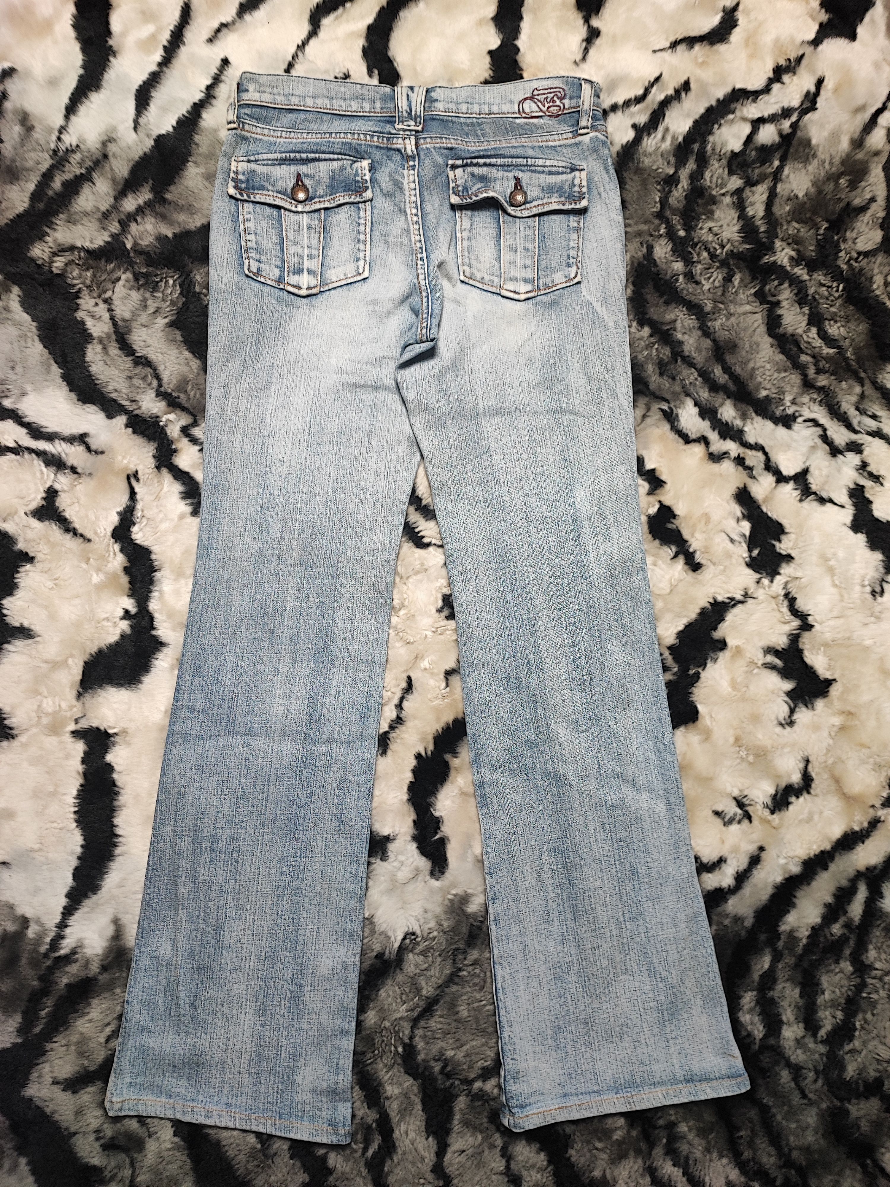 Jean Vintage Brappers Bootcut Flared Jeans Size 29" - 16 Thumbnail