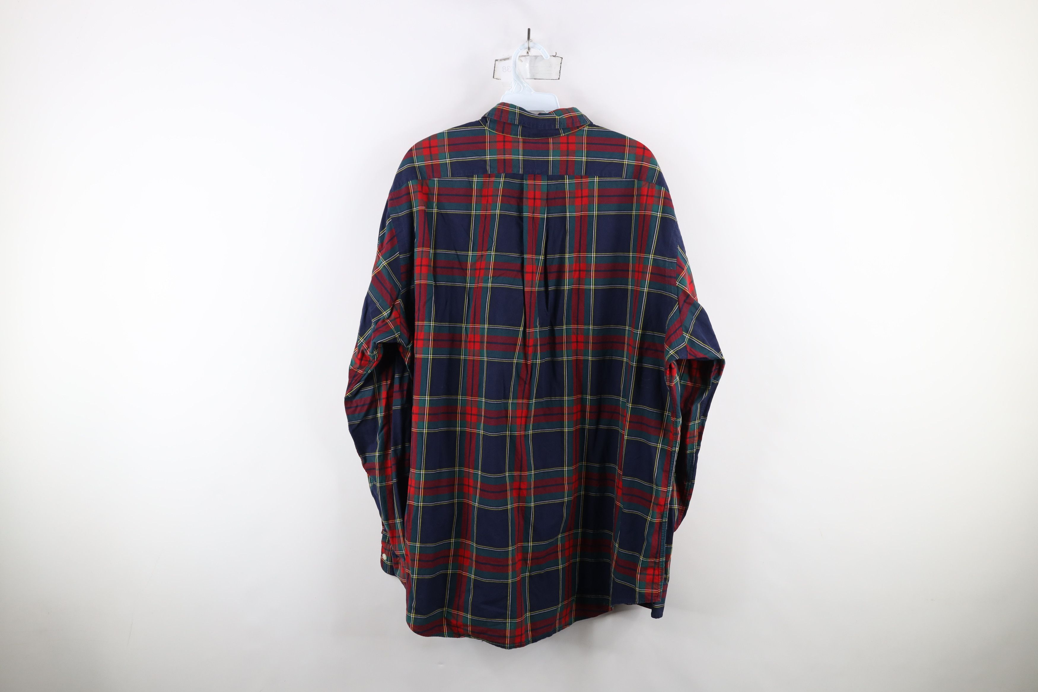 Ralph Lauren × Vintage Vintage 90s Ralph Lauren Fit Rainbow Plaid Button Down Shirt Size US XL / EU 56 / 4 - 12 Thumbnail
