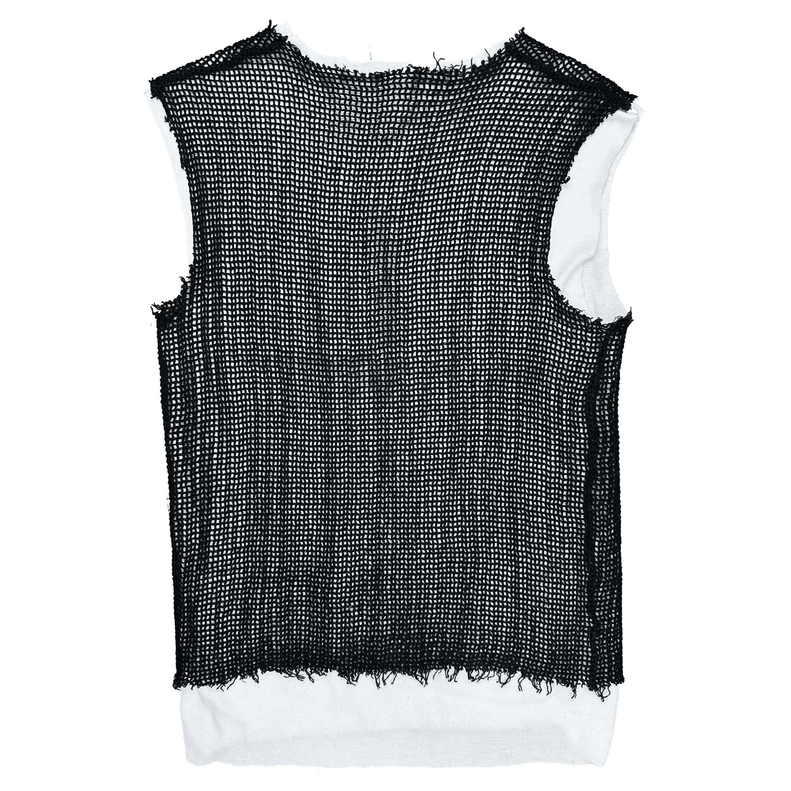 トップス Raf Simons color blocked tank top 2007ss Raf Simons SS99 Layered Mesh Tank Top | Grailed