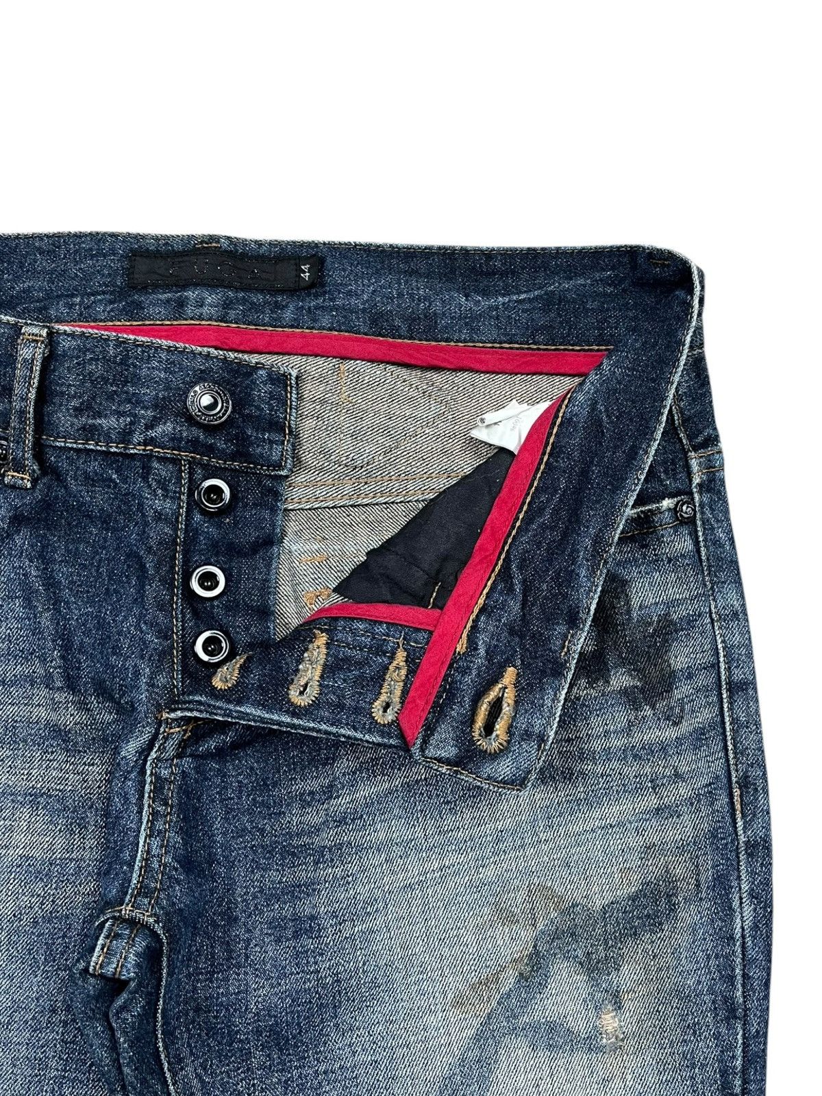 GOSTAR DE FUGA FUGA Distressed Lowrise Flared Denim Pants Size US 31 - 11 Thumbnail