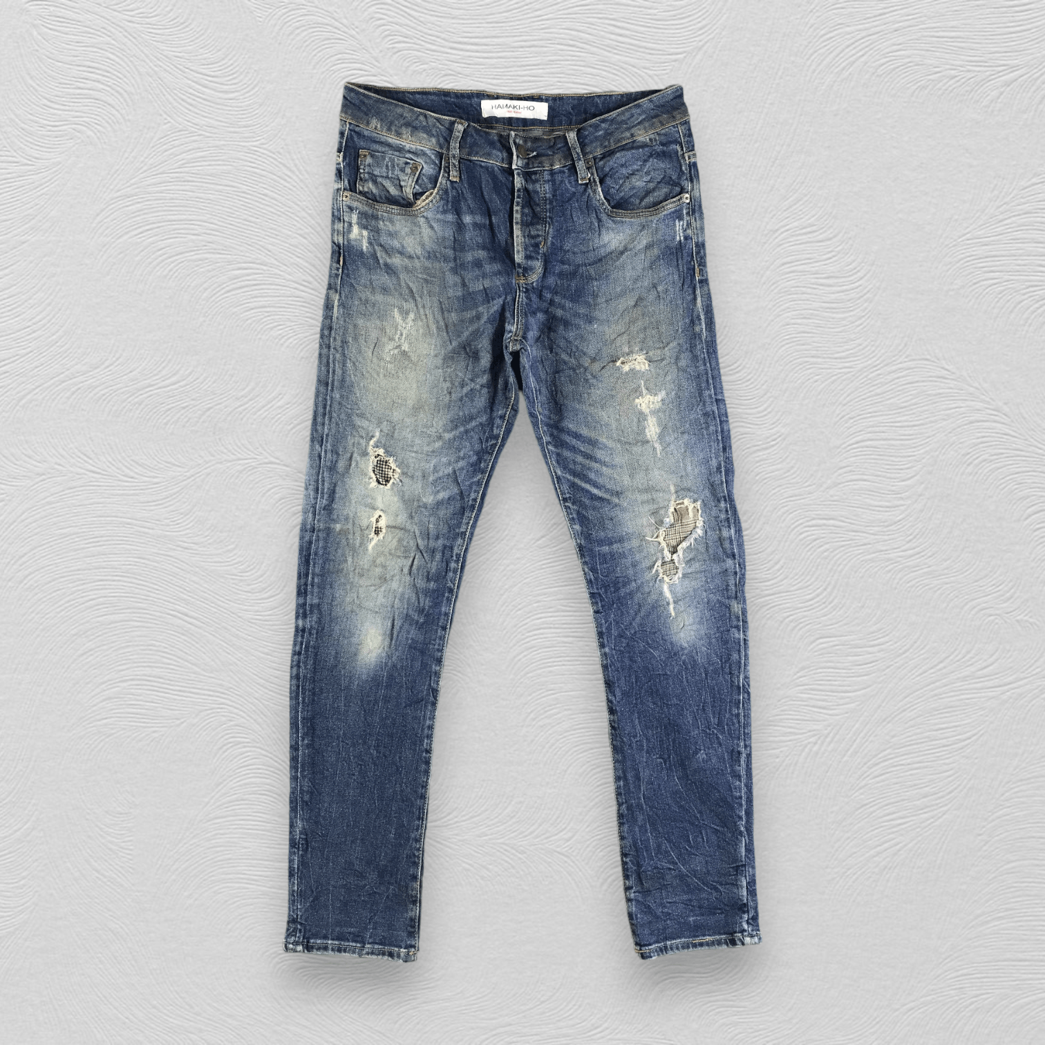 HAMAKI-HO Hamaki-Ho Distressed Jeans Skinny Denim KJ3111 Size US 32 / EU 48 - 1 Thumbnail