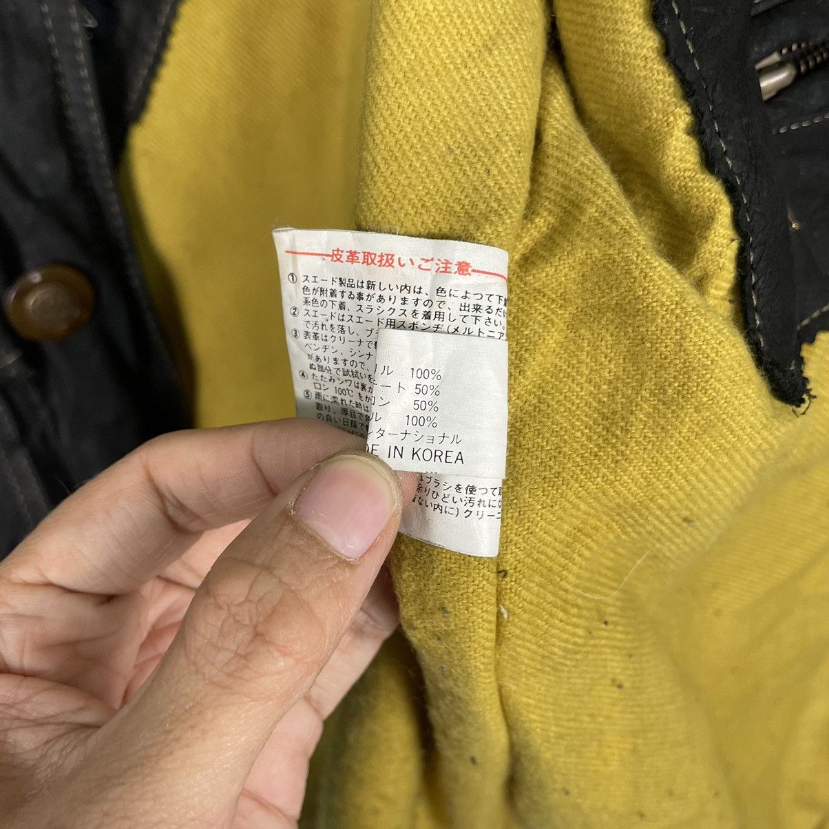 ABAHOUSE × Japanese Brand ARCHIVAL💥ABAHOUSE CHORE MOLESKIN LEATHER JACKET Size US M / EU 48-50 / 2 - 18 Thumbnail