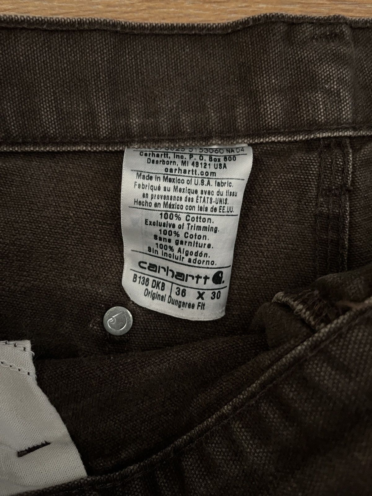 Carhartt vtg carhartt double knee brown Size US 34 / EU 50 - 10 Thumbnail