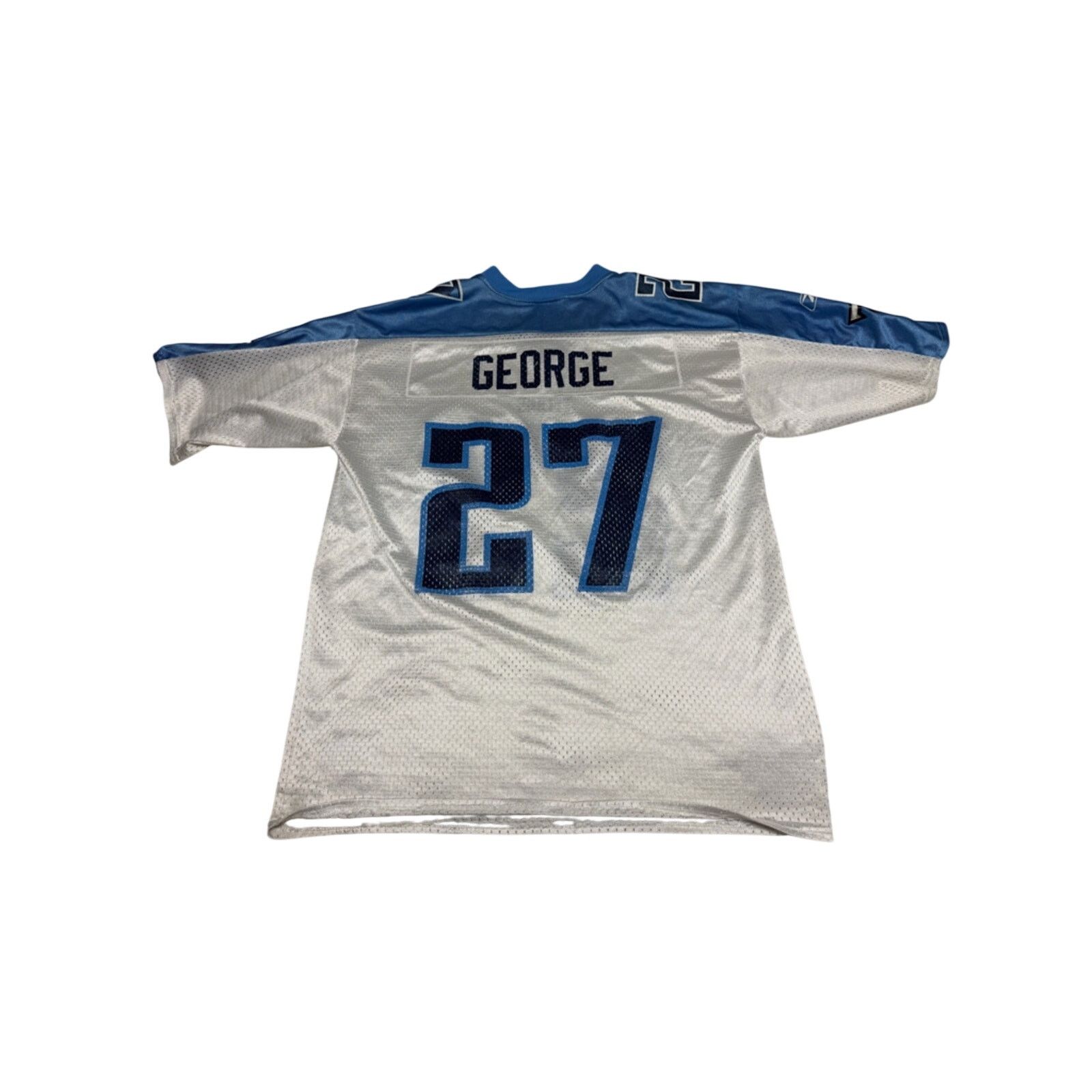 Reebok Reebok Titans Eddie George 27 Jersey Men Vintage NFL Y2K Size US M / EU 48-50 / 2 - 2 Thumbnail