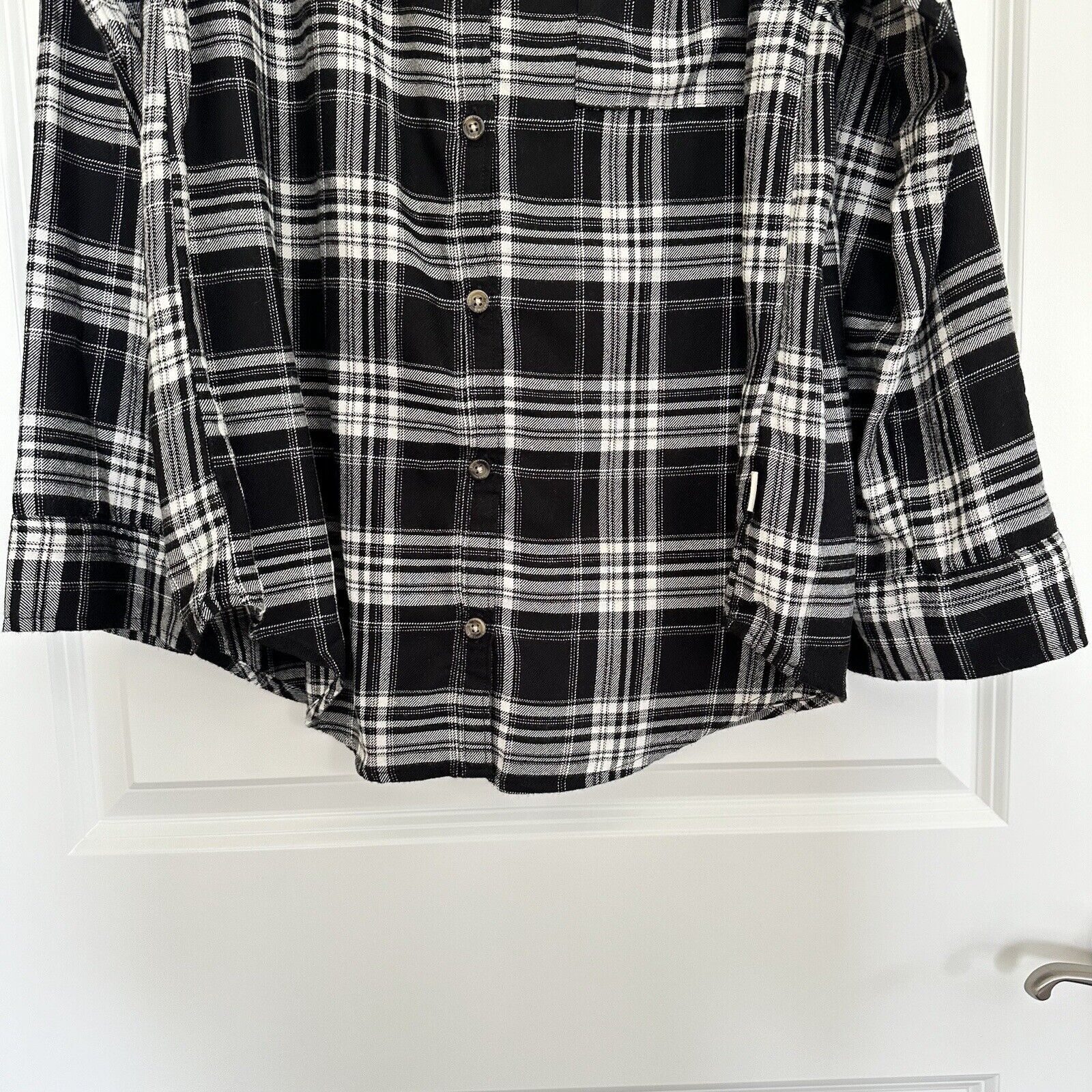 Hollister Hollister Black White Fall Plaid Shirt Women Medium Size M / US 6-8 / IT 42-44 - 4 Thumbnail