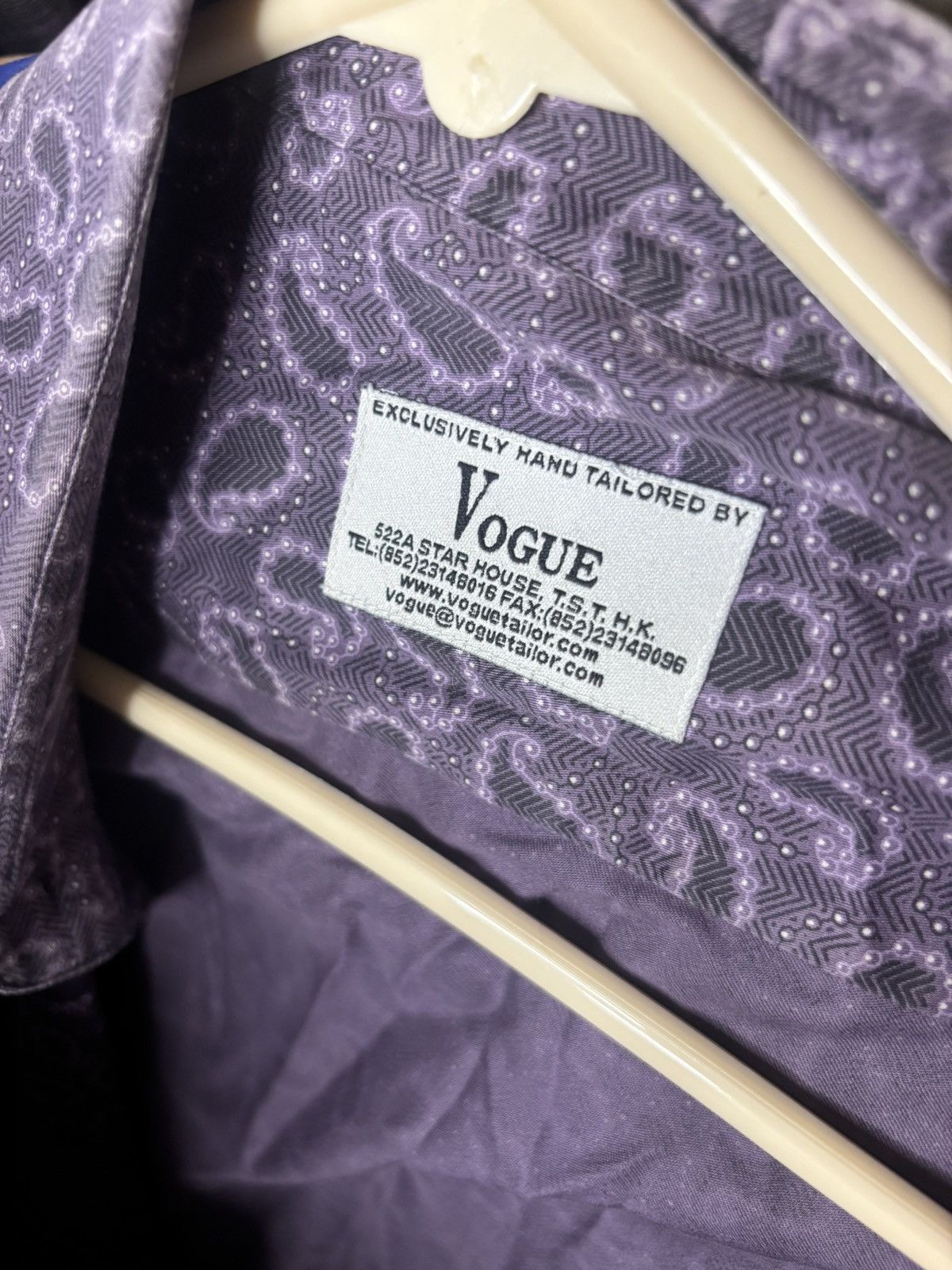Vogue Vogue Lavender Patterned Shirt Size US M / EU 48-50 / 2 - 2 Thumbnail