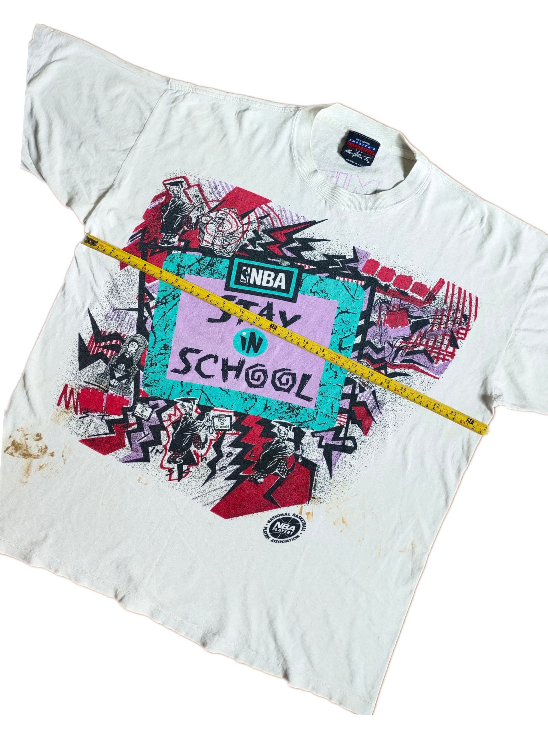 NBA × Vintage Vintage LA Lakers All Over Print 90s T-shirt Size US XL / EU 56 / 4 - 9 Thumbnail