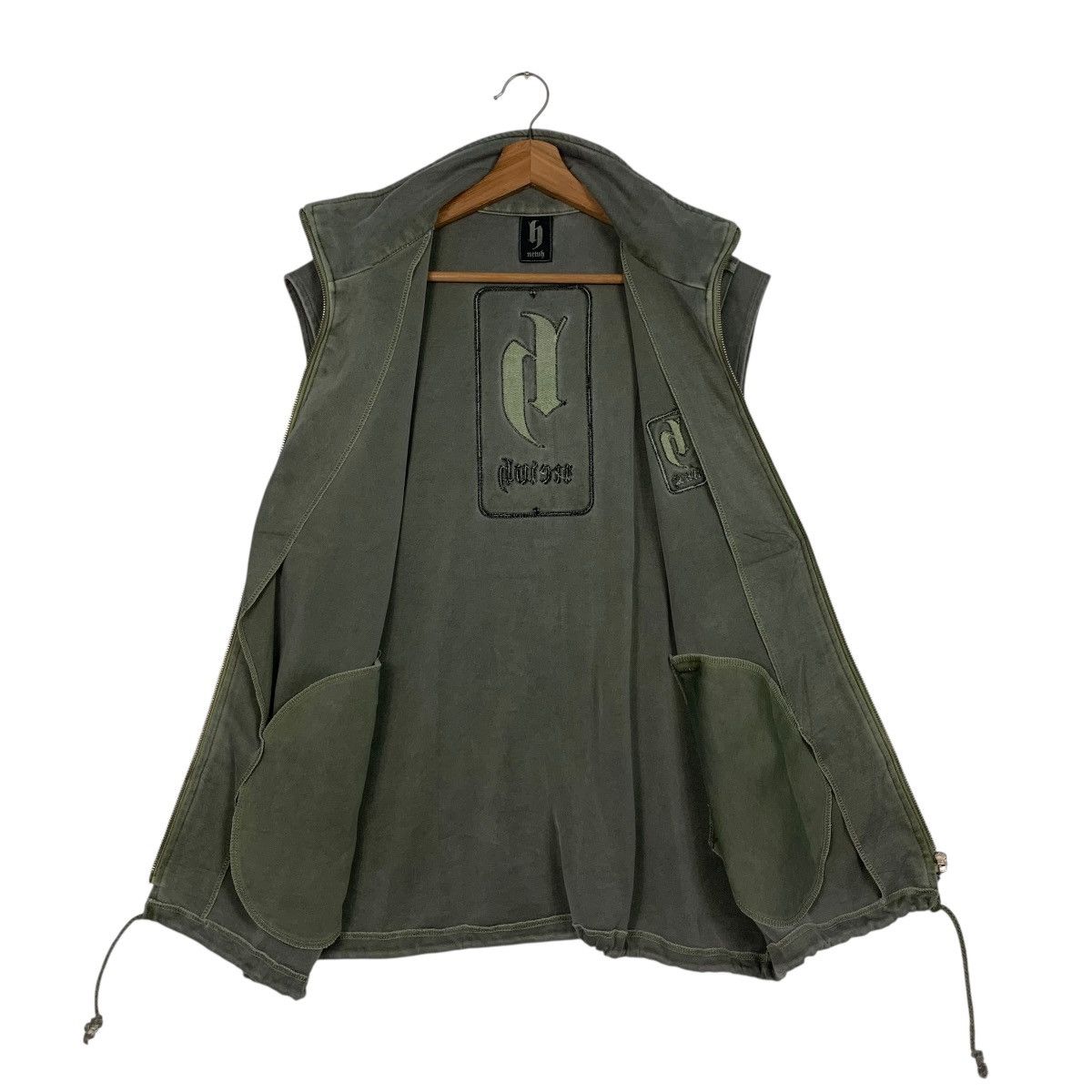 Vintage Vintage NEWH back Big Logo Zipper Vest #3559-C163 Size US L / EU 52-54 / 3 - 11 Thumbnail