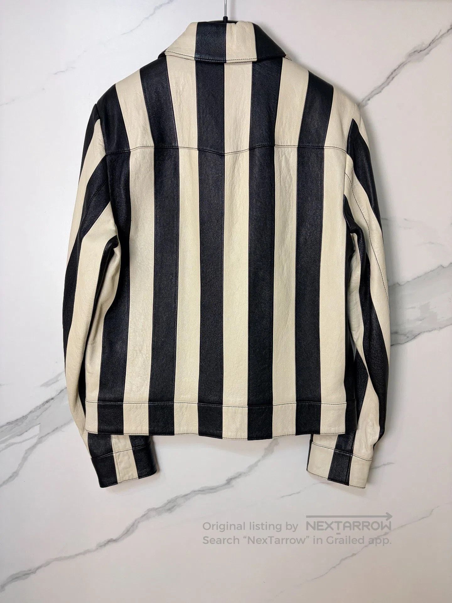 Saint Laurent Paris Saint Laurent SLP Lambskin Striped Jacket. Size US M / EU 48-50 / 2 - 2 Thumbnail