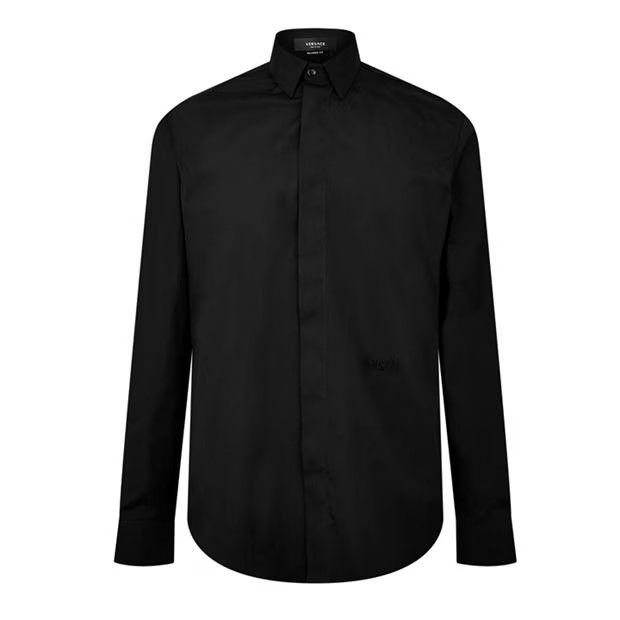 o1g2r1mq0824 Stripe Seashell Baroque Shirts in Black