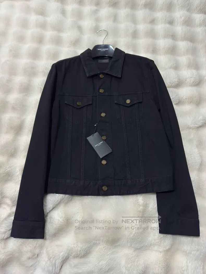 Saint Laurent Paris Saint Laurent Paris Black Men's Denim Jacket Size US L / EU 52-54 / 3 - 1 Thumbnail
