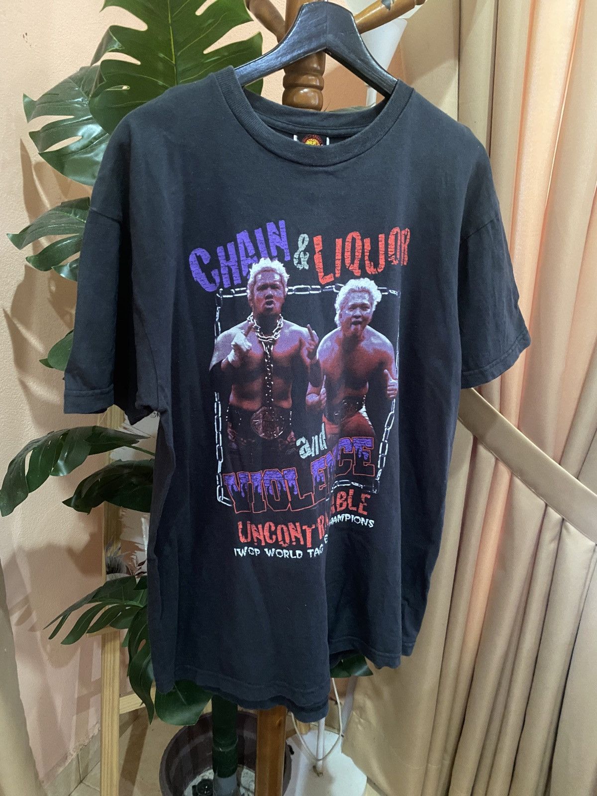 Vintage NJPW “Chain & Liquor and Violence” Tag Team – MVP TEAM Size US L / EU 52-54 / 3 - 3 Thumbnail
