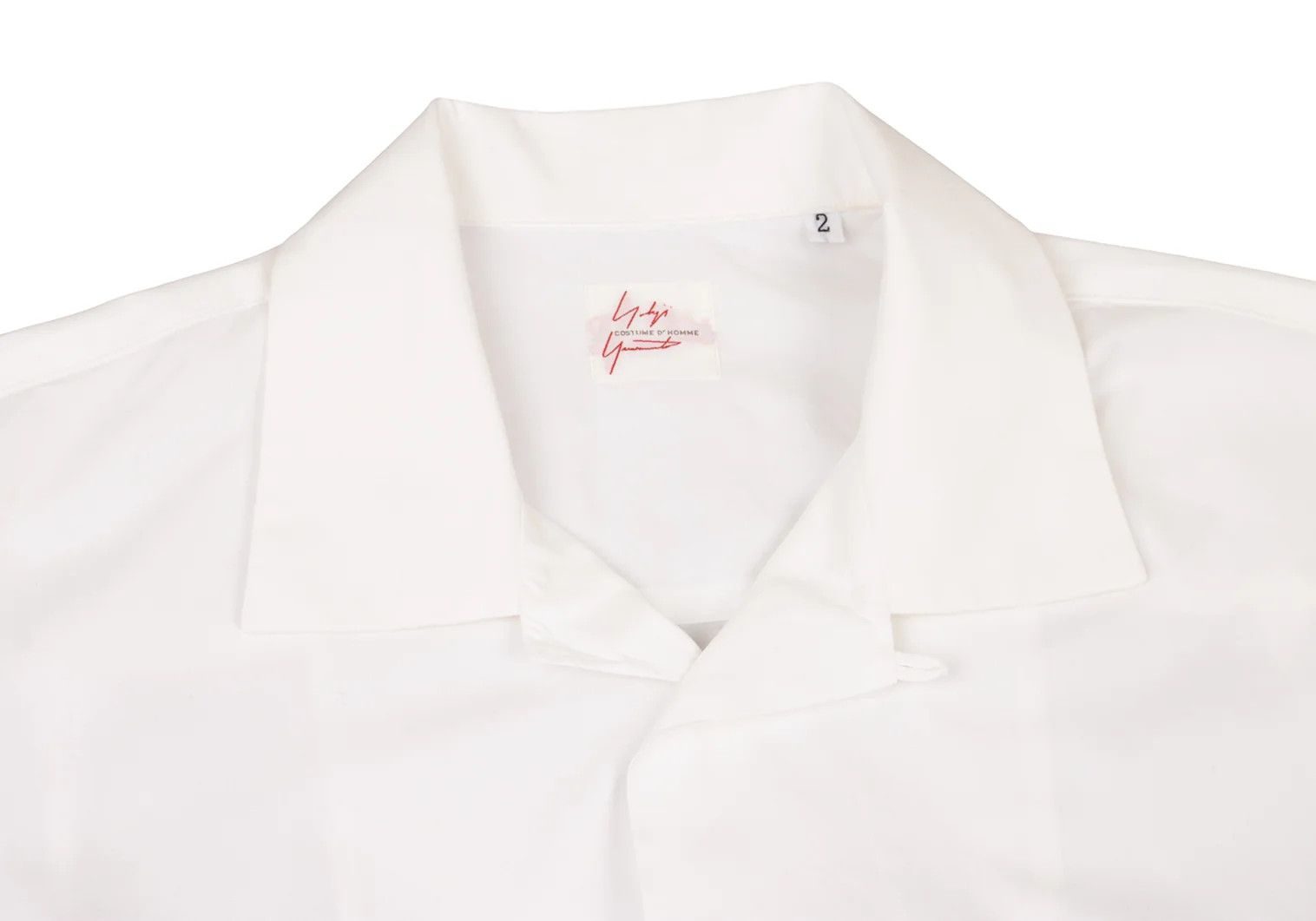 Yohji Yamamoto Yohji Yamamoto Costume D'Homme Open Collar Shirt White Size US S / EU 44-46 / 1 - 4 Thumbnail