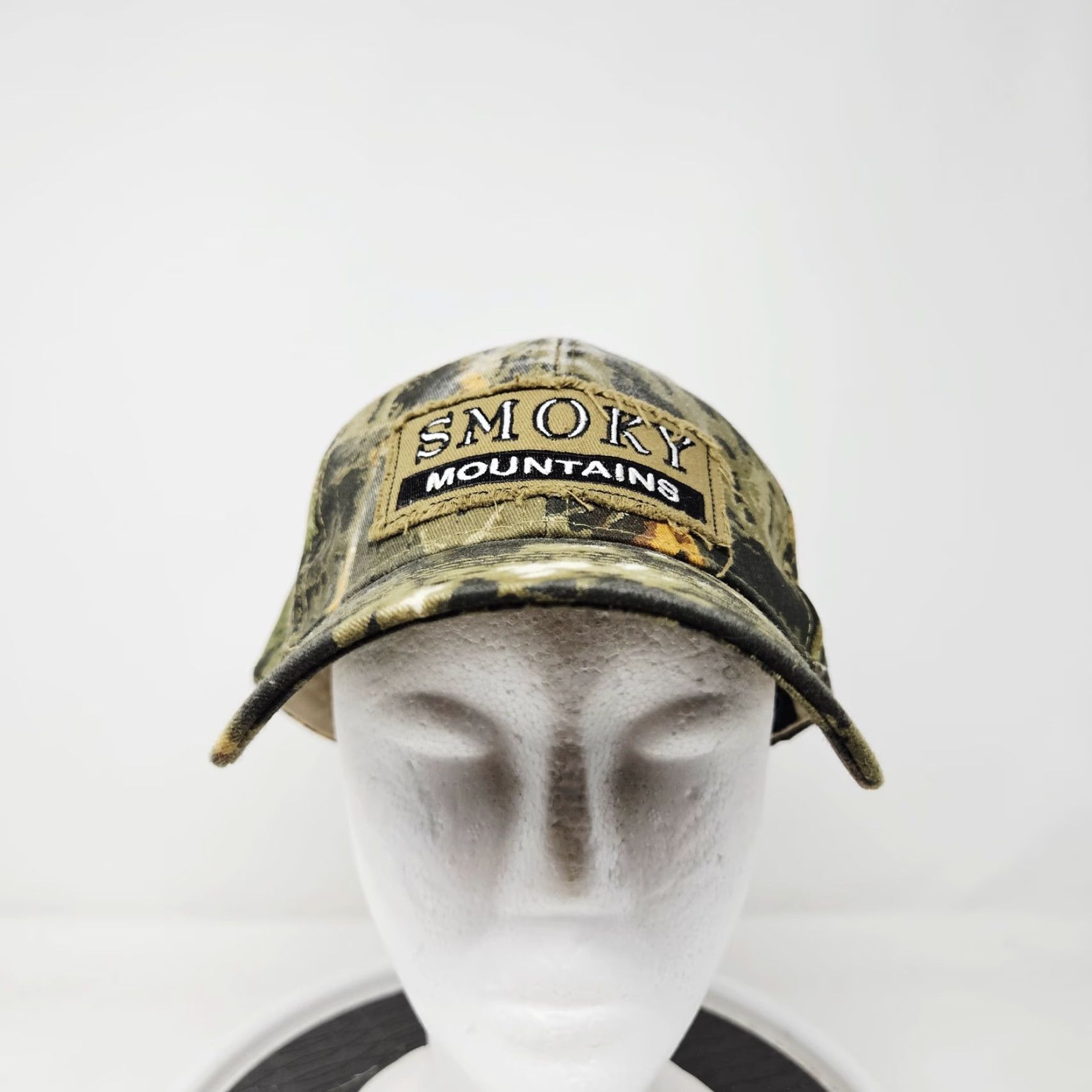 Vintage Jhats Hat Cap Baseball Strap Back One Size Green Camo Mens Smoky Mountains Outdoor Nature Adjustable Camouflage Twill Casual Vintage No N/A Size ONE SIZE - 2 Thumbnail