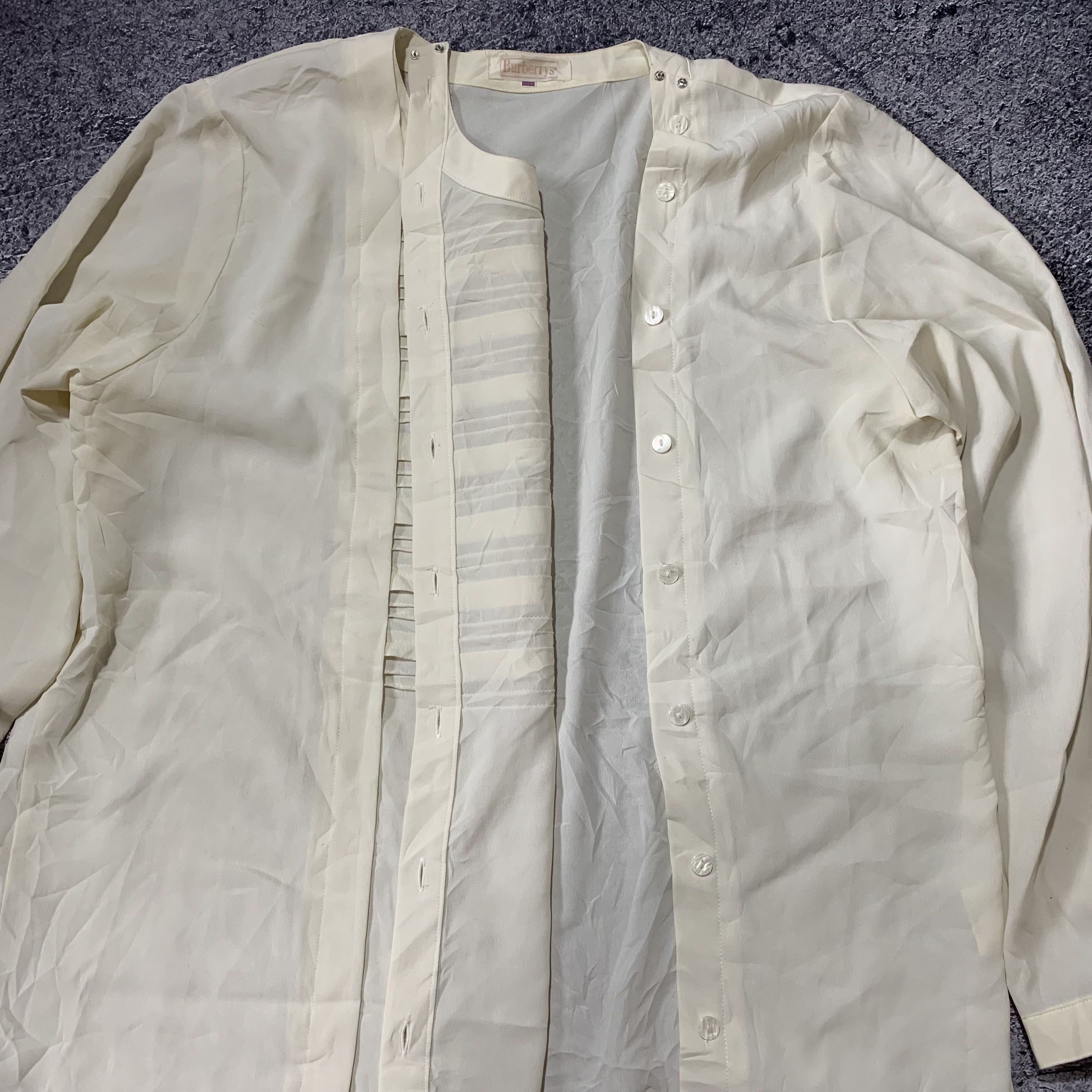 Burberry 2000s Burberrys Napoleon Button Shirt Blouse Size US M / EU 48-50 / 2 - 3 Thumbnail