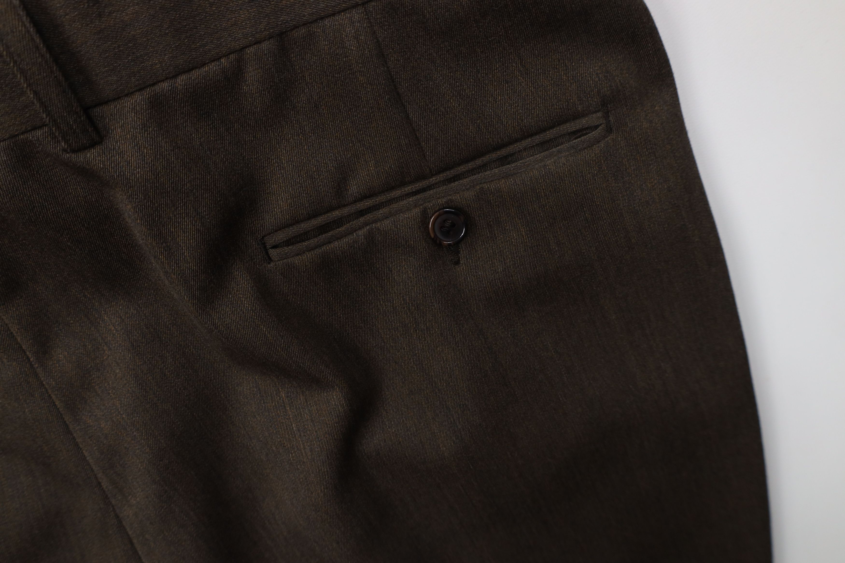 Vintage Vintage 90s Streetwear Wide Leg Chino Pants Heather Brown Size US 38 / EU 54 - 13 Thumbnail
