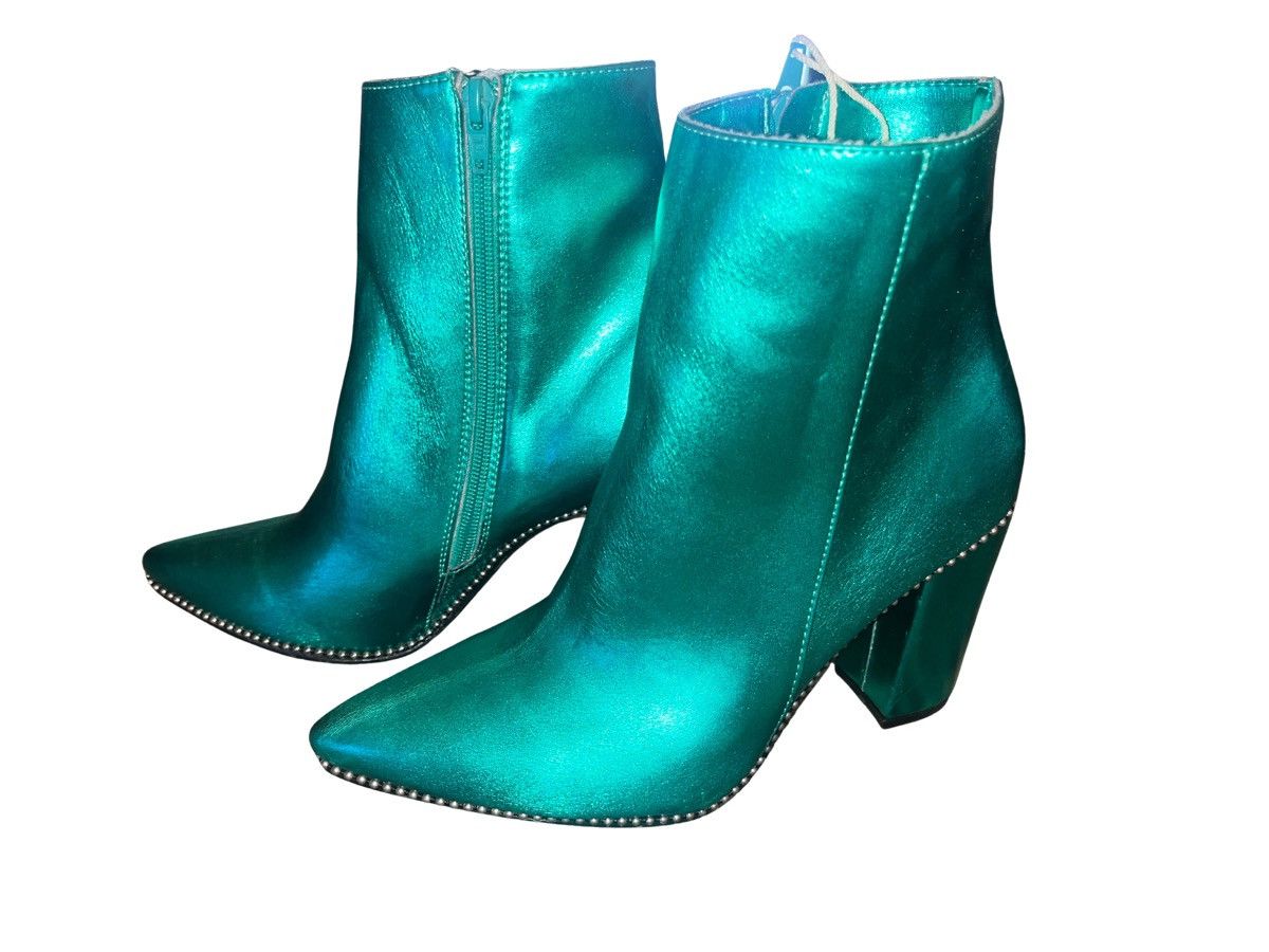 Other Handmade metallic turquoise boots Size US 9 / IT 39 - 3 Thumbnail