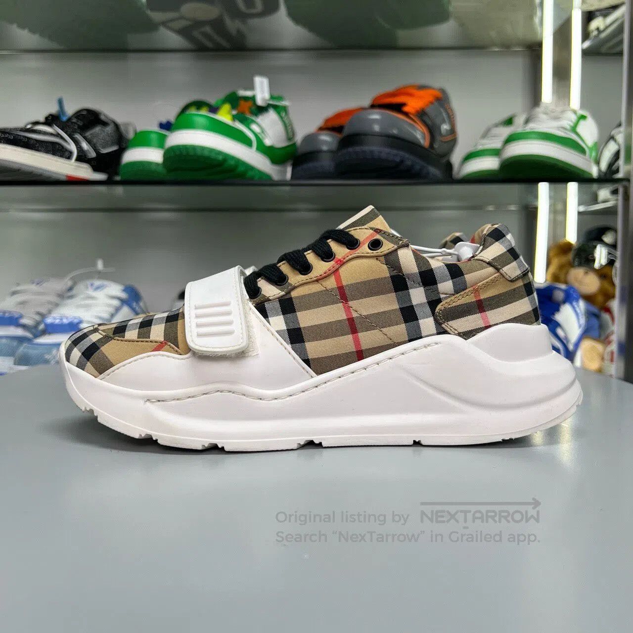 Burberry Burberry Grid-patterned dad shoes Size US 6.5 / IT 36.5 - 2 Thumbnail
