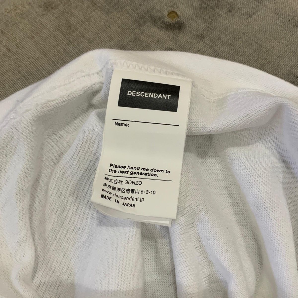 Japanese Brand Descendant GLM SS Tee - White Size US L / EU 52-54 / 3 - 7 Thumbnail
