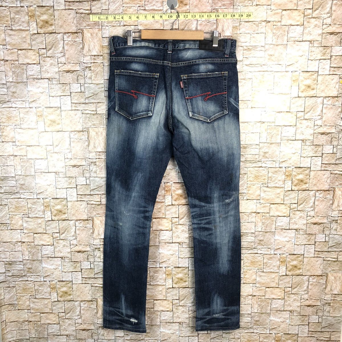 Japanese Brand Jack Rose Blue faded Denim Pants #A456 Size US 31 - 15 Thumbnail
