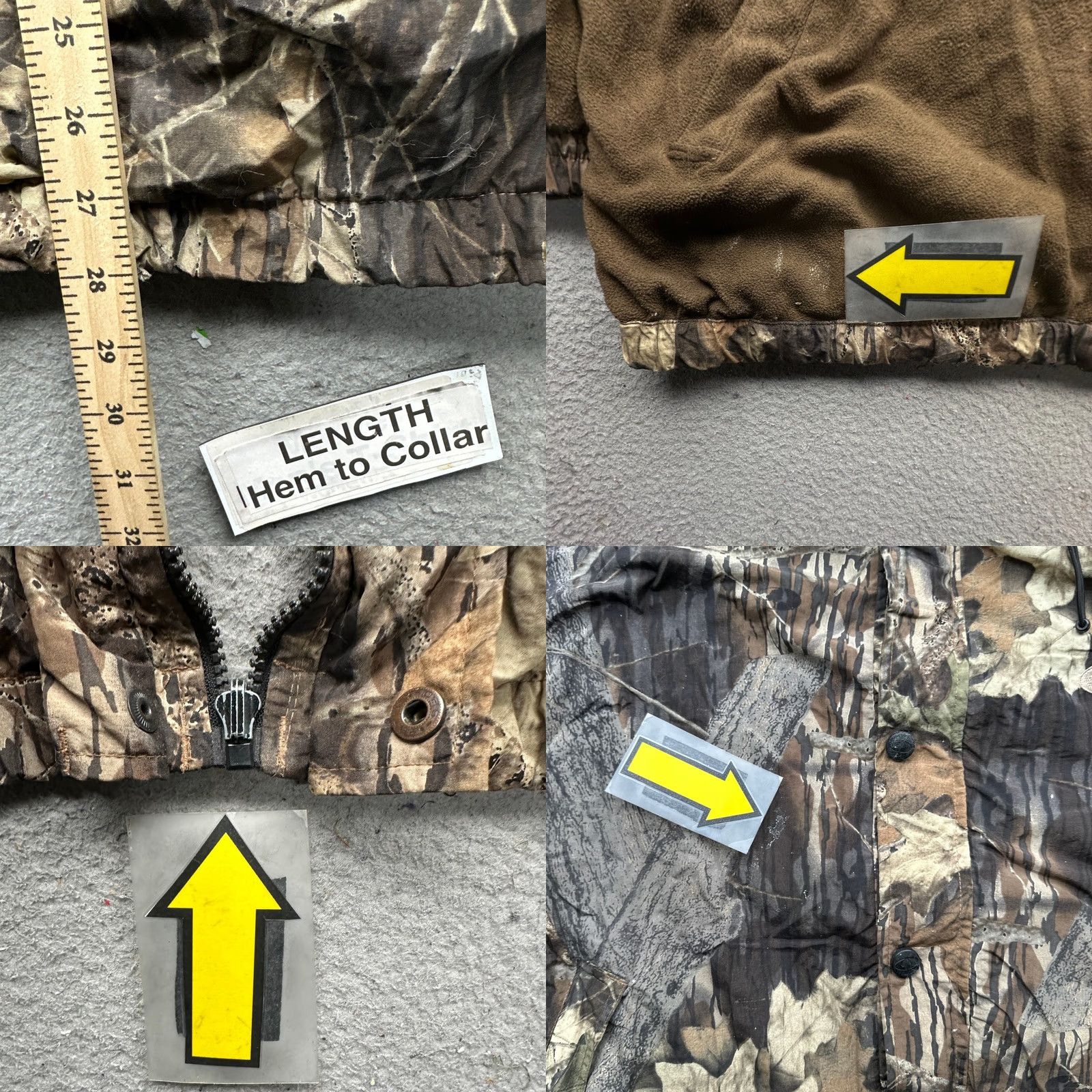 Vintage VINTAGE Mossy Oak Reversible Camouflage Fleece Hooded Jacket Mens XL Green Zipper Pockets Size US XL / EU 56 / 4 - 8 Thumbnail