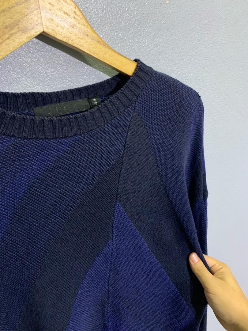 GOSTAR DE FUGA FUGA Japan Abstract Knit Sweater – Yohji Style Size US M / EU 48-50 / 2 - 7 Thumbnail