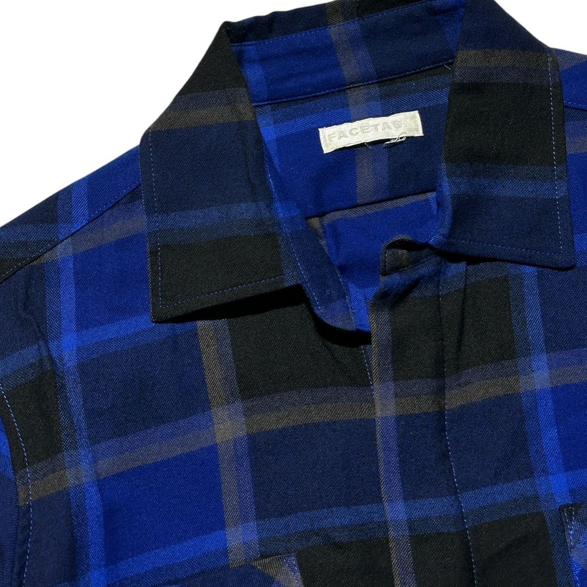 Facetasm Denim trim plaid flannel Size US M / EU 48-50 / 2 - 2 Thumbnail