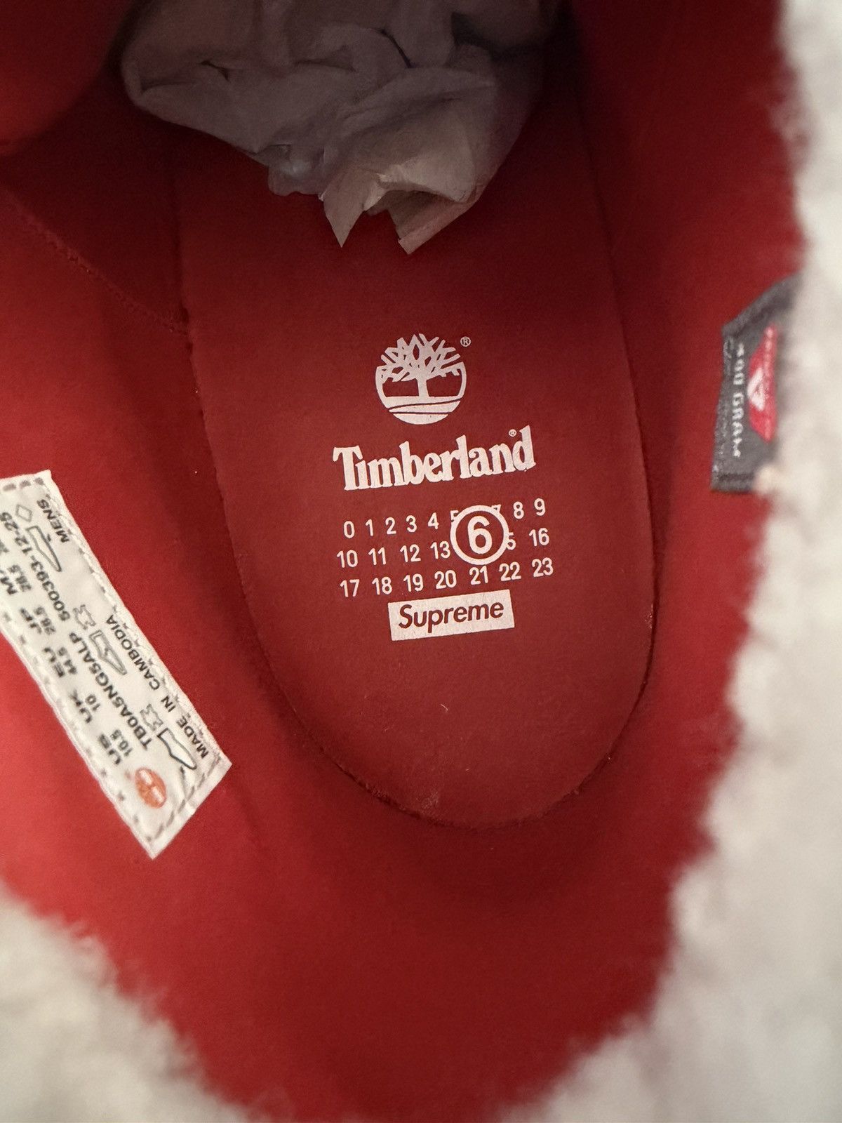 Maison Margiela × Supreme ***RARE SUPREME MASON MARGIELA 100’s TIMBERLAND Size US 10.5 / EU 43-44 - 5 Thumbnail