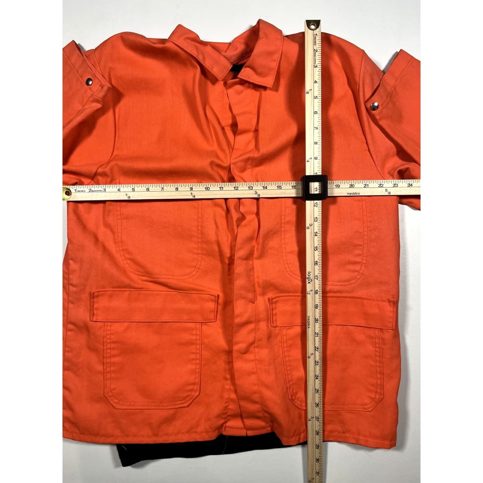 Vintage VINTAGE Steel Grip Jacket Mens L Orange Flame Resistant FR Welding Coat Made USA Size US L / EU 52-54 / 3 - 7 Thumbnail