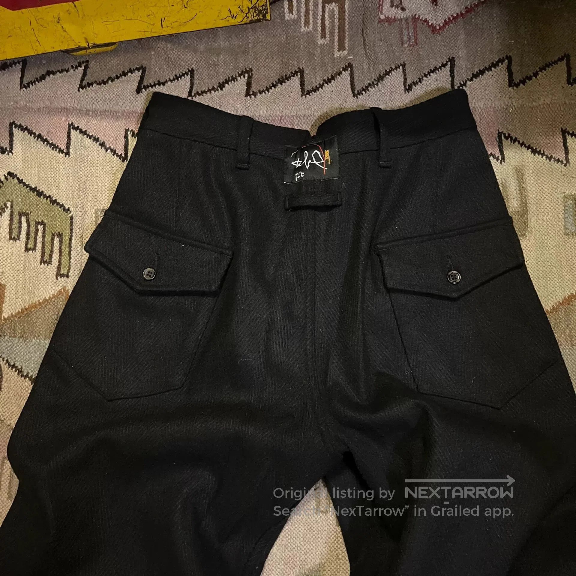 Vintage Black Willow Pants for Stylish Outfits. Size US 32 / EU 48 - 2 Thumbnail