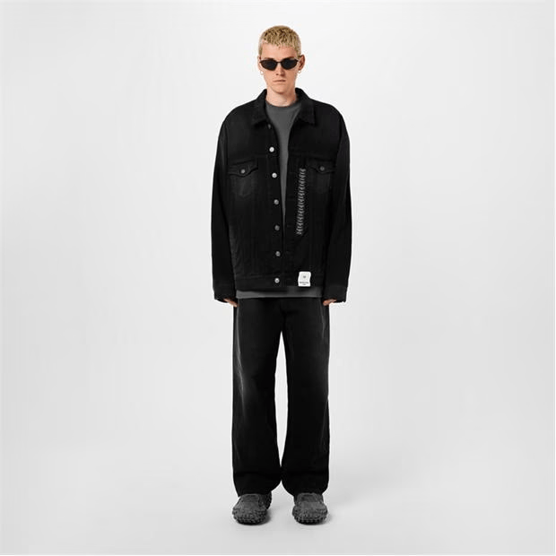 Balenciaga Size Sticker Denim Jacket Size US S / EU 44-46 / 1 - 4 Thumbnail