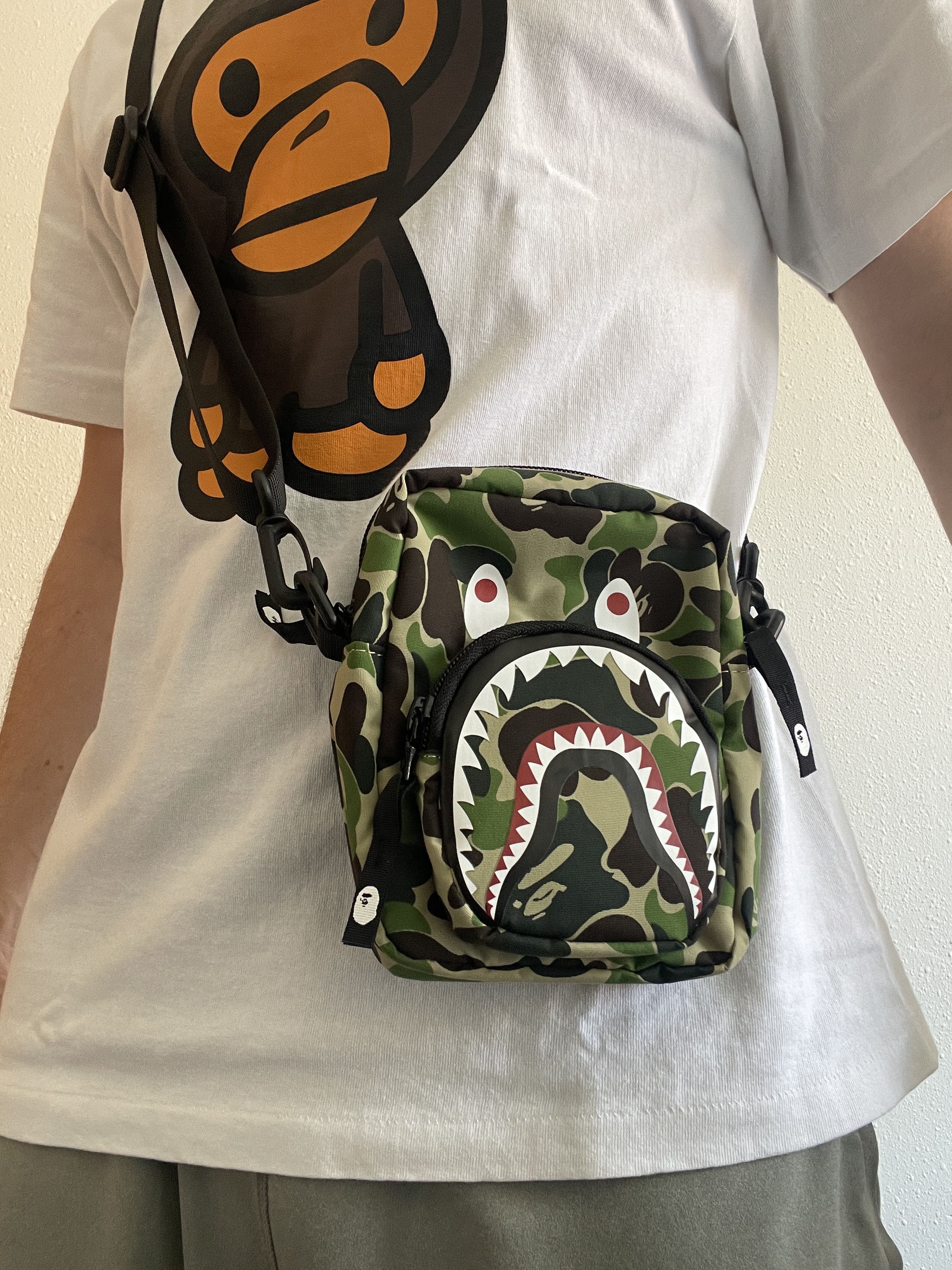 Bape BAPE ABC CAMO SHARK MINI BAG Size ONE SIZE - 3 Thumbnail