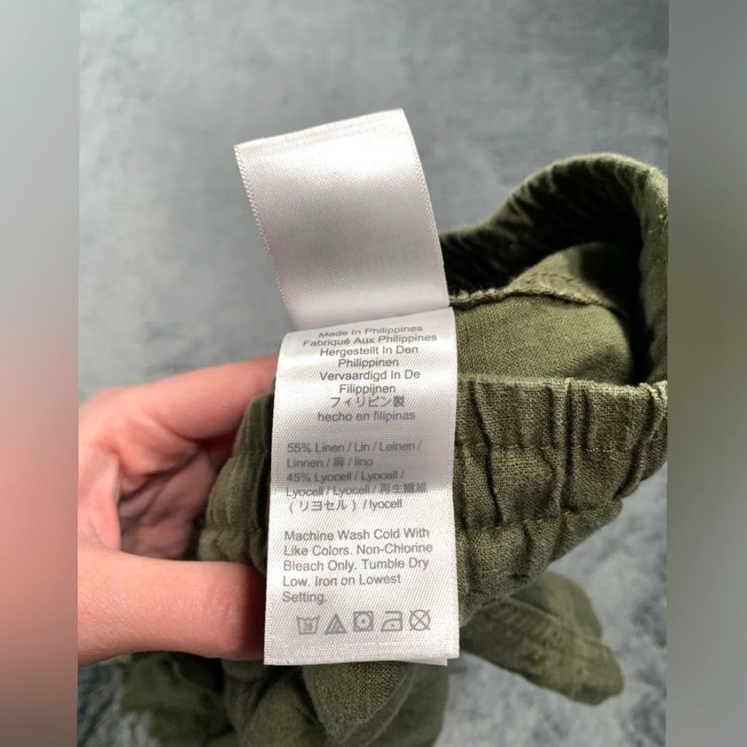 J.Crew J. Crew Cargo Shorts Womens S Olive Green Linen Blend Small Green Women Shorts Size 28" / US 6 / IT 42 - 6 Thumbnail