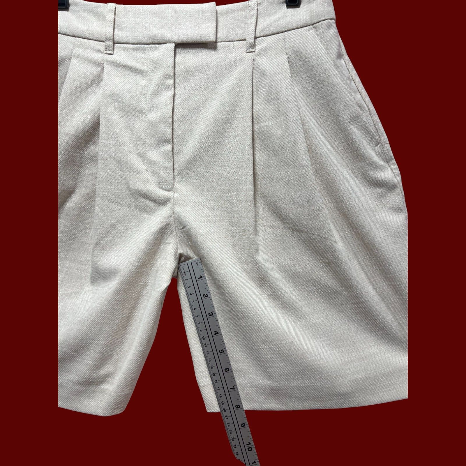 Worthington Worthington - Women's Mid-Rise 8.5" Inseam City Short - Beig Size 30" / US 8 / IT 44 - 6 Thumbnail