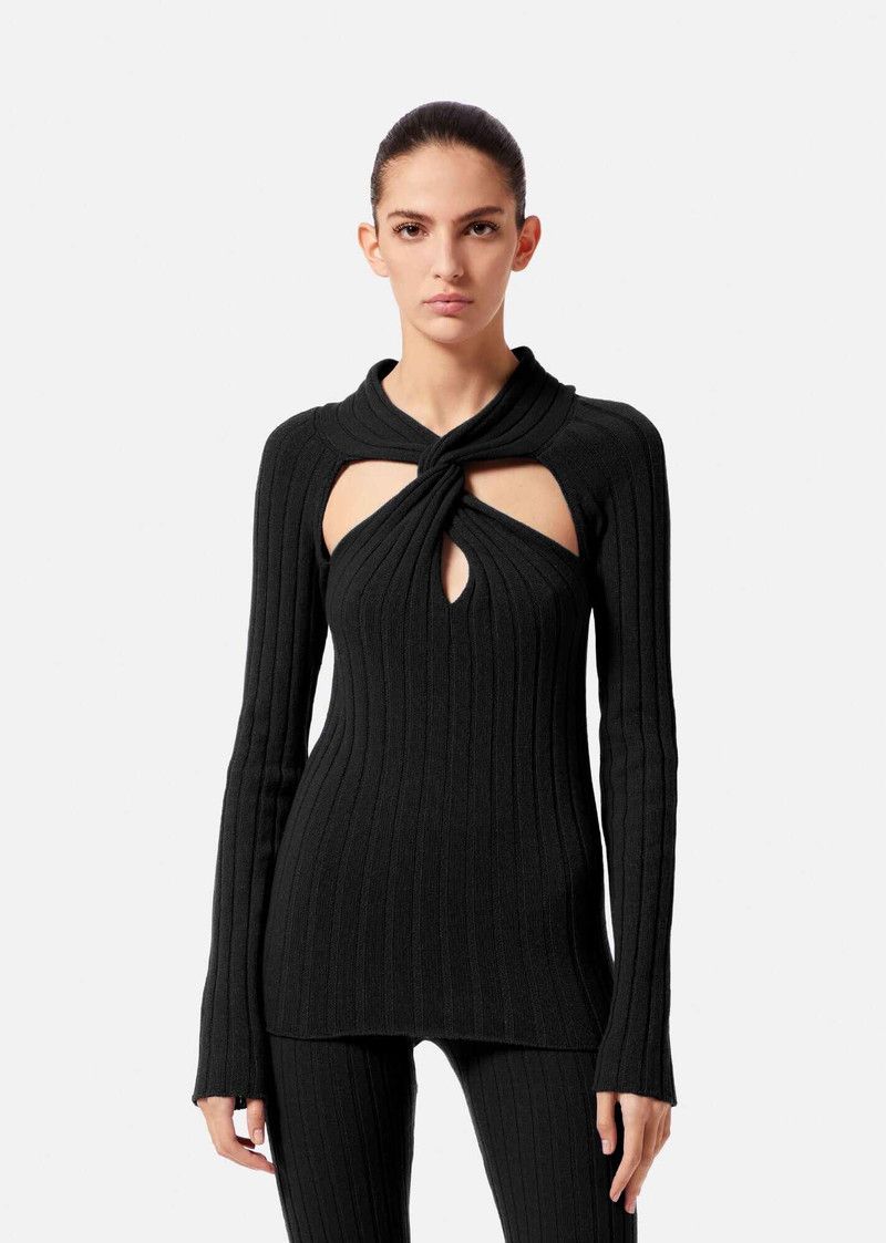 Versace o1y0226 Turtleneck Sweater in Black Size S / US 4 / IT 40 - 3 Thumbnail