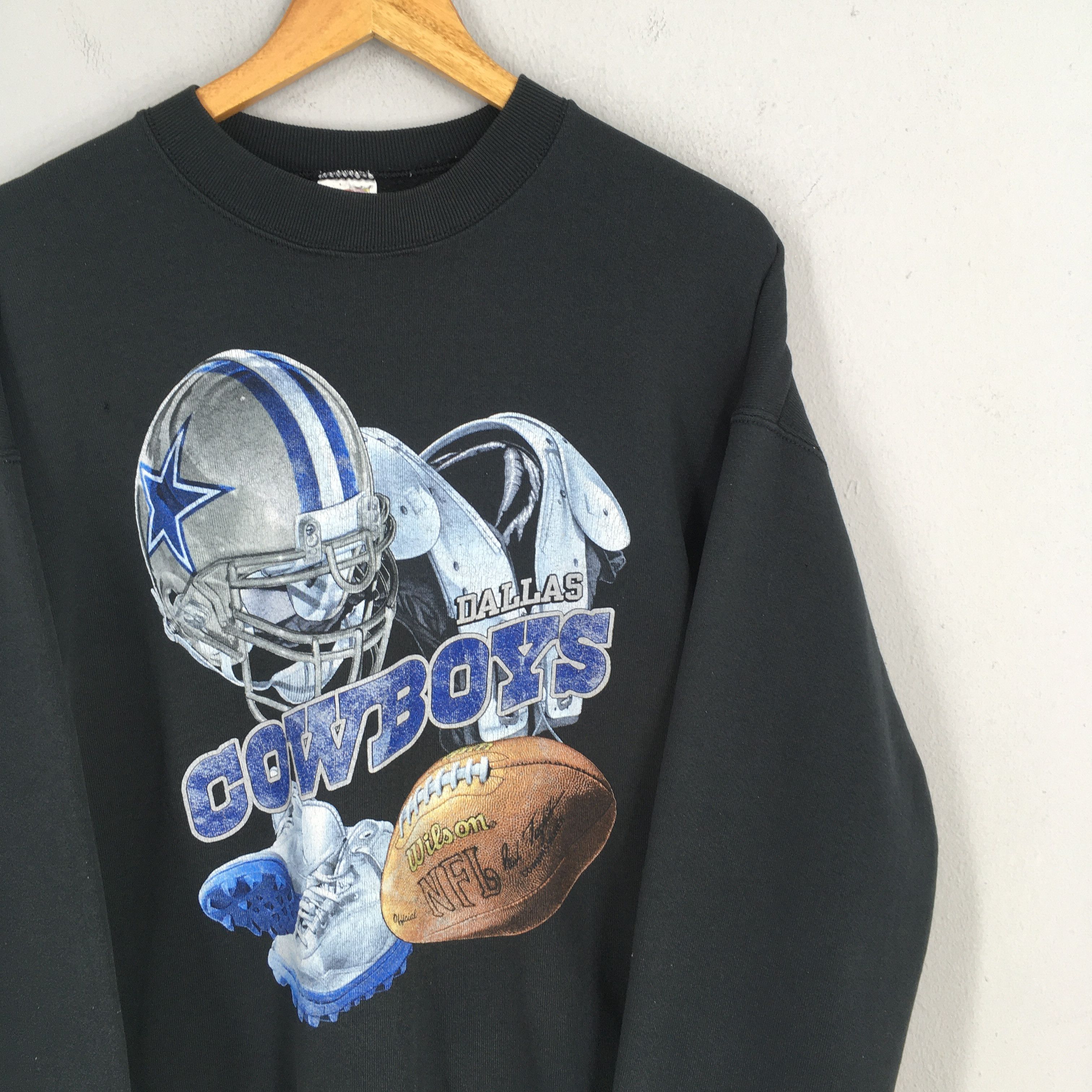 NFL Vintage 90s Dallas Cowboys NFL Rugby Sweatshirt Large Size US L / EU 52-54 / 3 - 2 Thumbnail