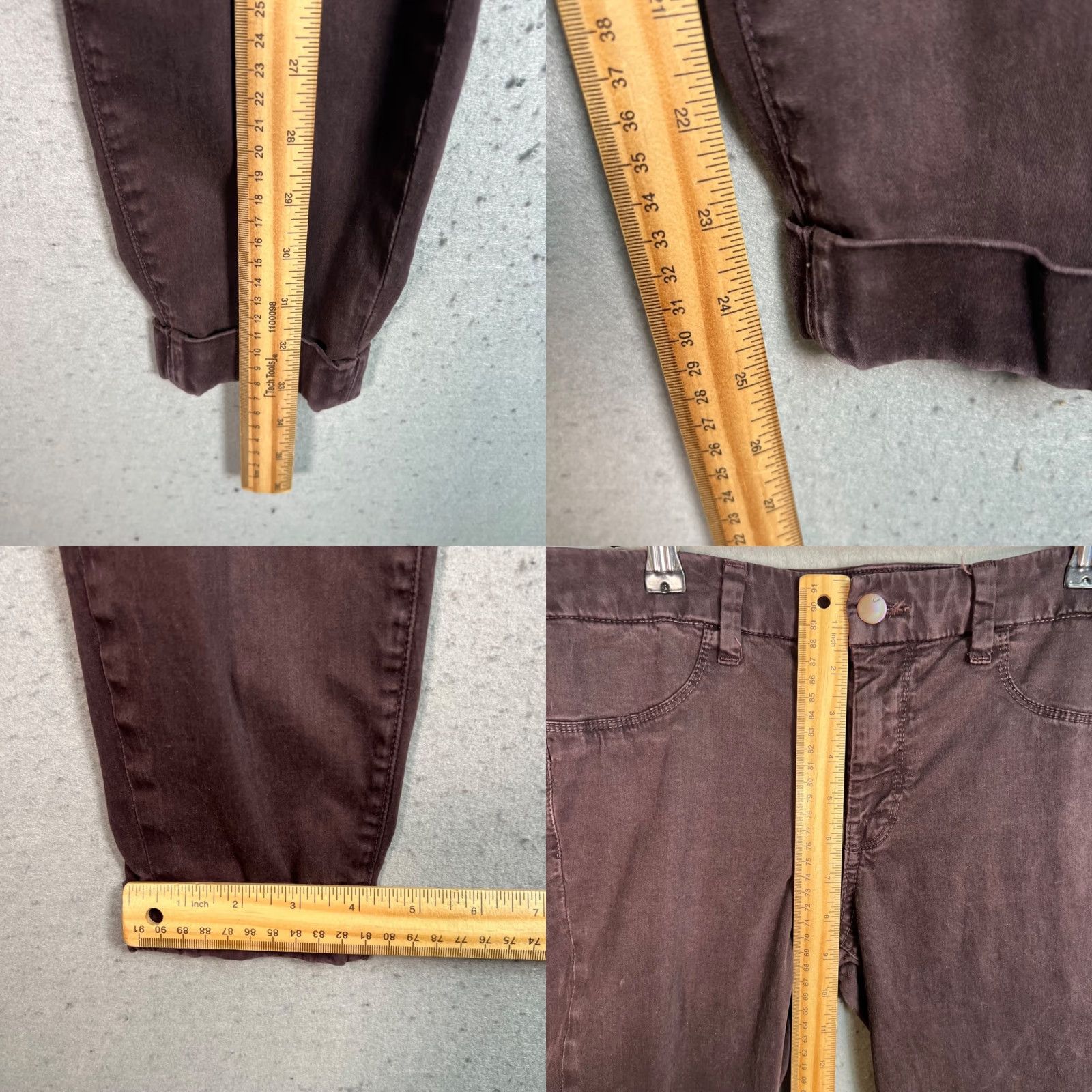J Brand J Brand Jeans Skinny 5-Pocket Design Zip Purple Cotton Blend Anja Size 28 Womens Adults Size 28" / US 6 / IT 42 - 8 Thumbnail