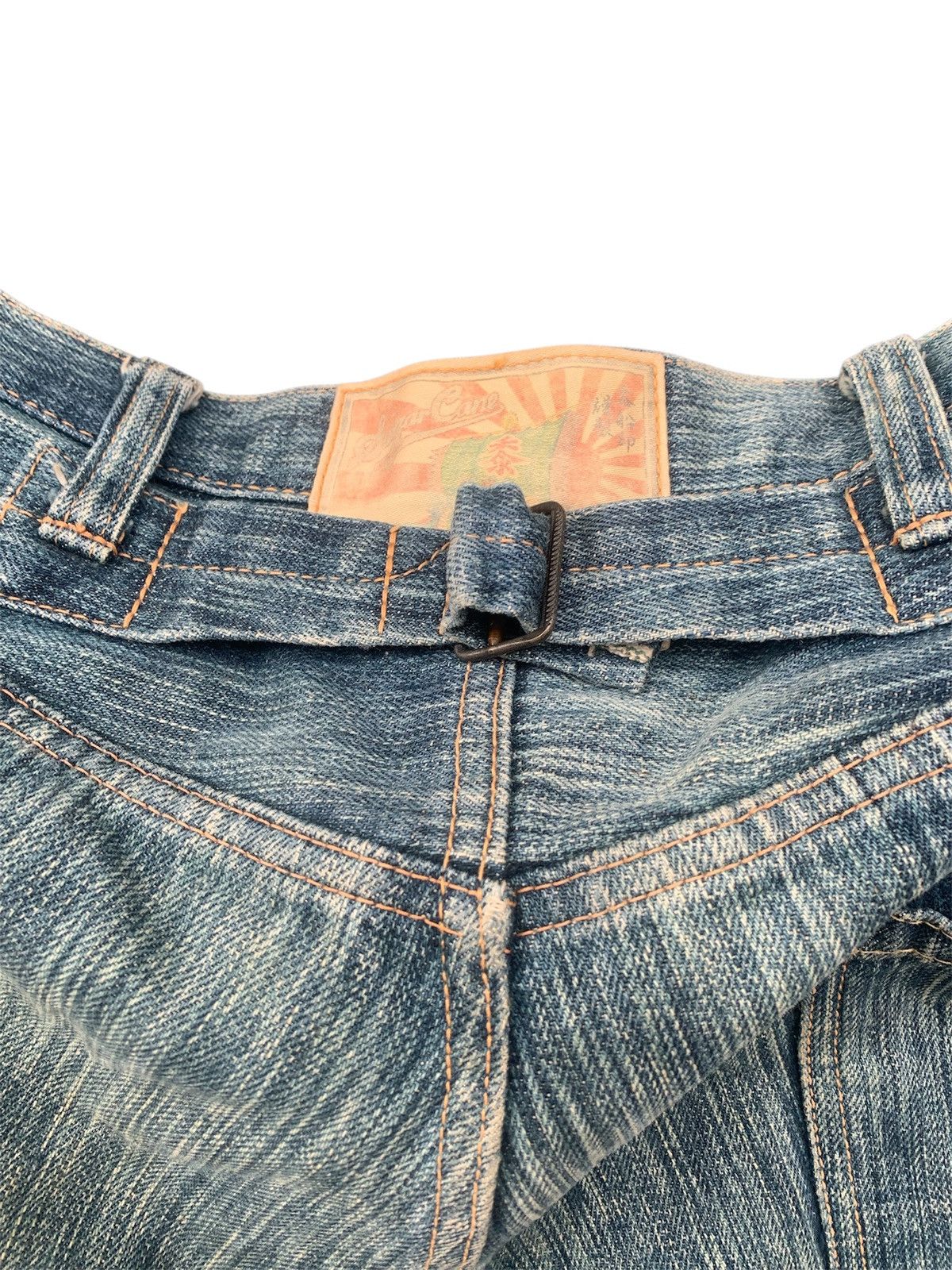 Sugar Cane Vintage Sugar Cane Edo Ai Denim Buckle Back Selvedge Jeans Size US 33 - 4 Thumbnail