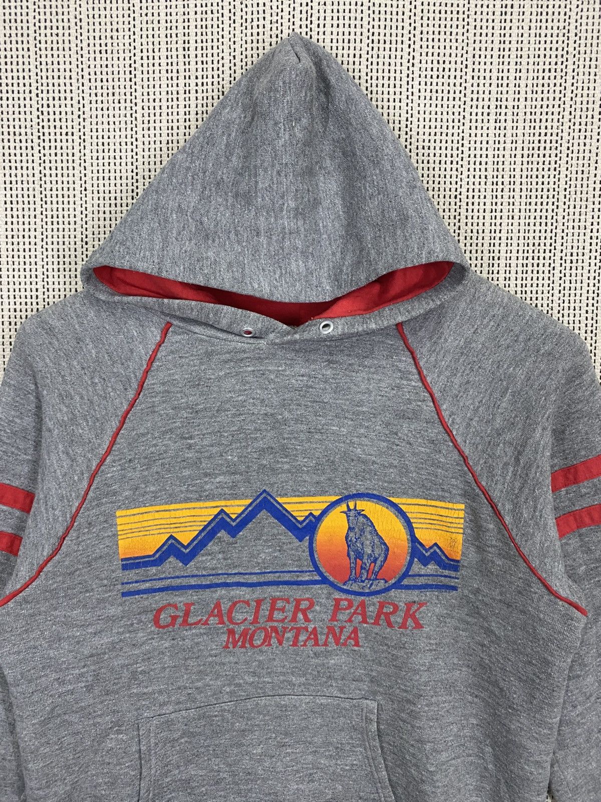 Jerzees × Vintage Vintage 90s hoodie 3blend glacier park montana hoodie size M Size US M / EU 48-50 / 2 - 8 Thumbnail