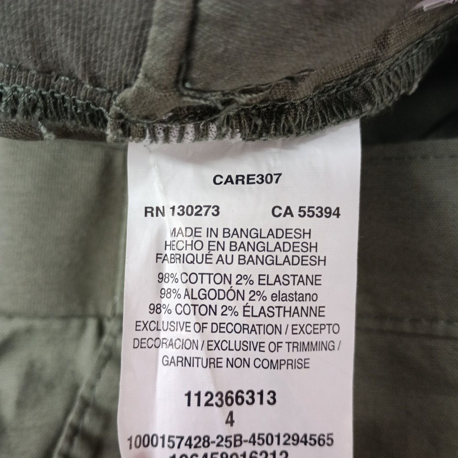 Lee Lee Bermuda Shorts Women's Size 4 Green 6" Ins Comfort Waist Size 27" / US 4 / IT 40 - 4 Thumbnail