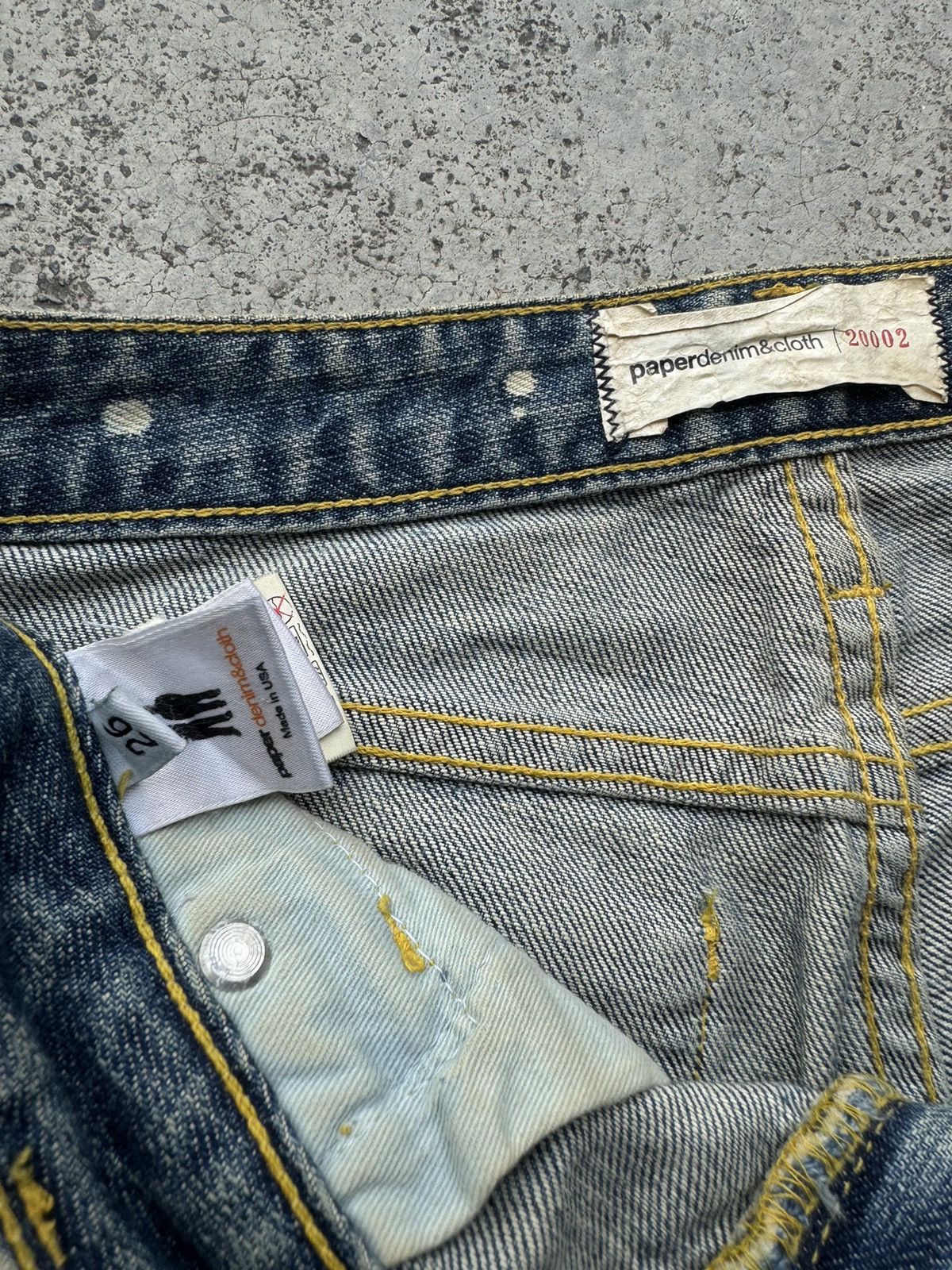 Paper Denim & Cloth Vintage flared bootcut acid wash distressed jeans Size 26" / US 2 / IT 38 - 14 Thumbnail