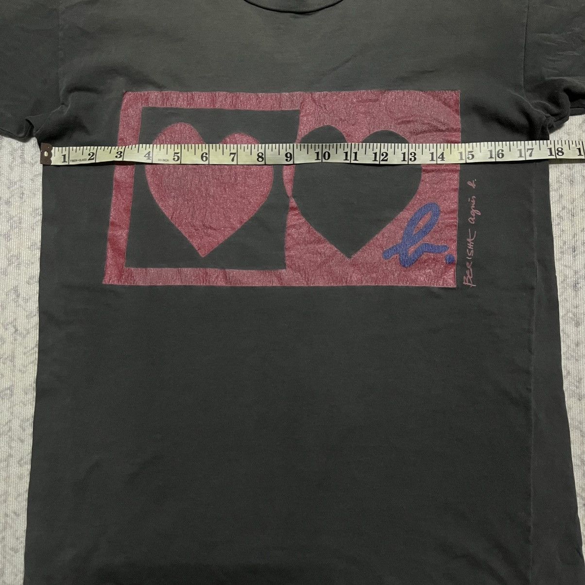 agnes b. Rare Distressed Vintage80s/90s Agnes B. Love Graphic Tees Size US XS / EU 42 / 0 - 13 Thumbnail