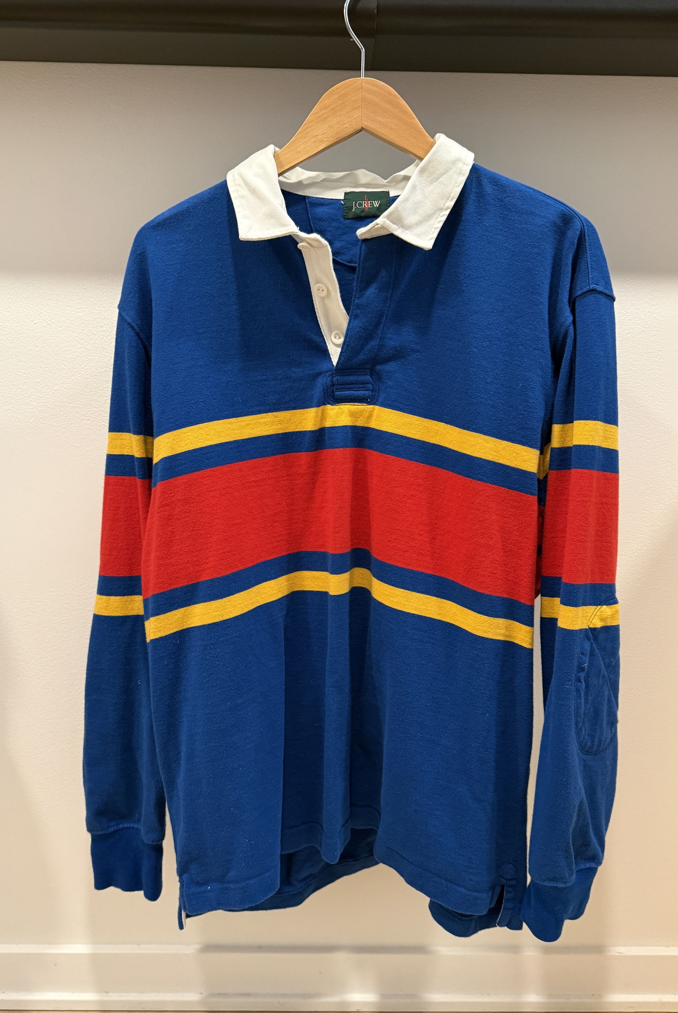 J.Crew J.Crew Color Block Rugby Polo L/s Size US XL / EU 56 / 4 - 2 Thumbnail