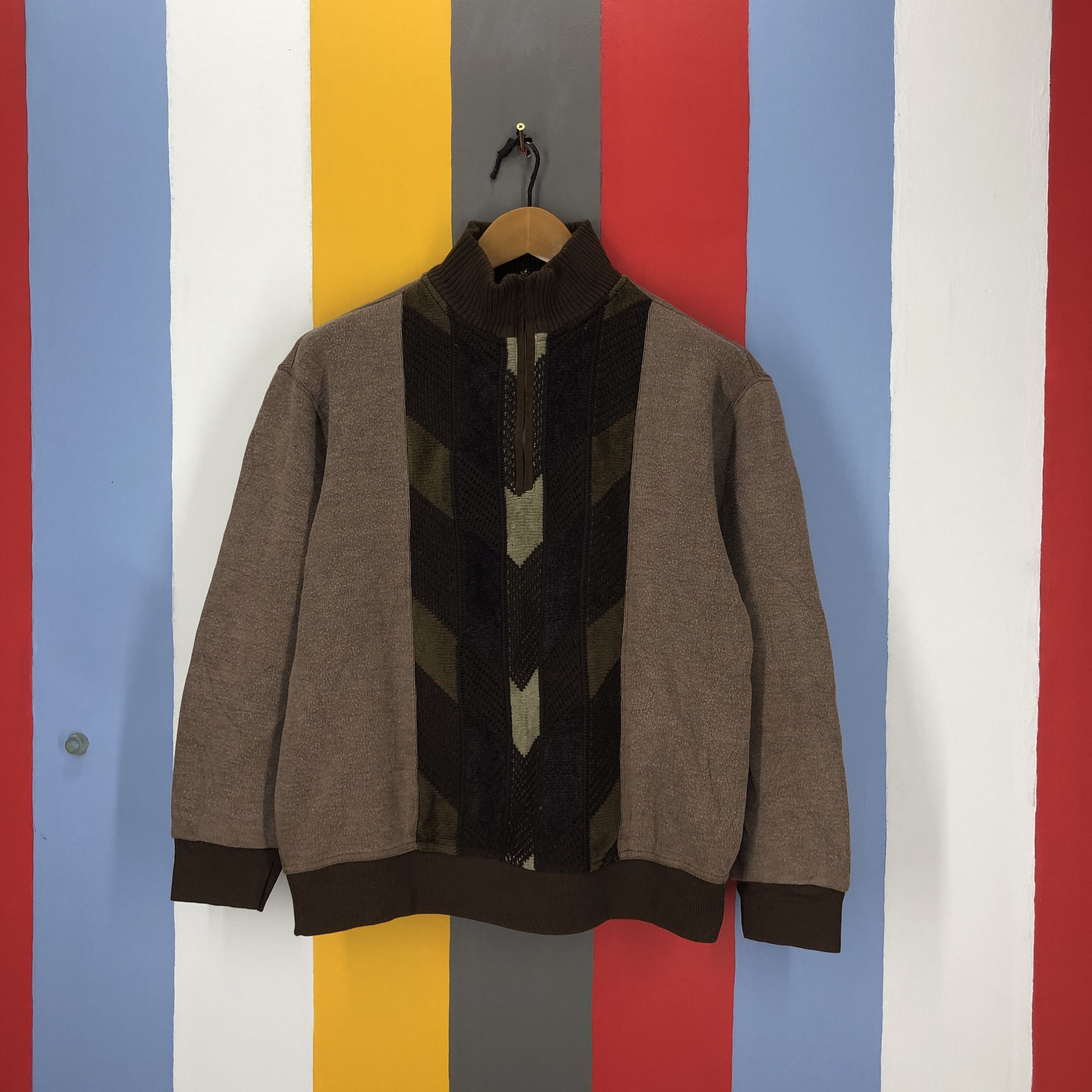 Lindbergh LINDBERGH Turtle Neck Zipper Sweatshirt #1610/02 Size US M / EU 48-50 / 2 - 1 Thumbnail